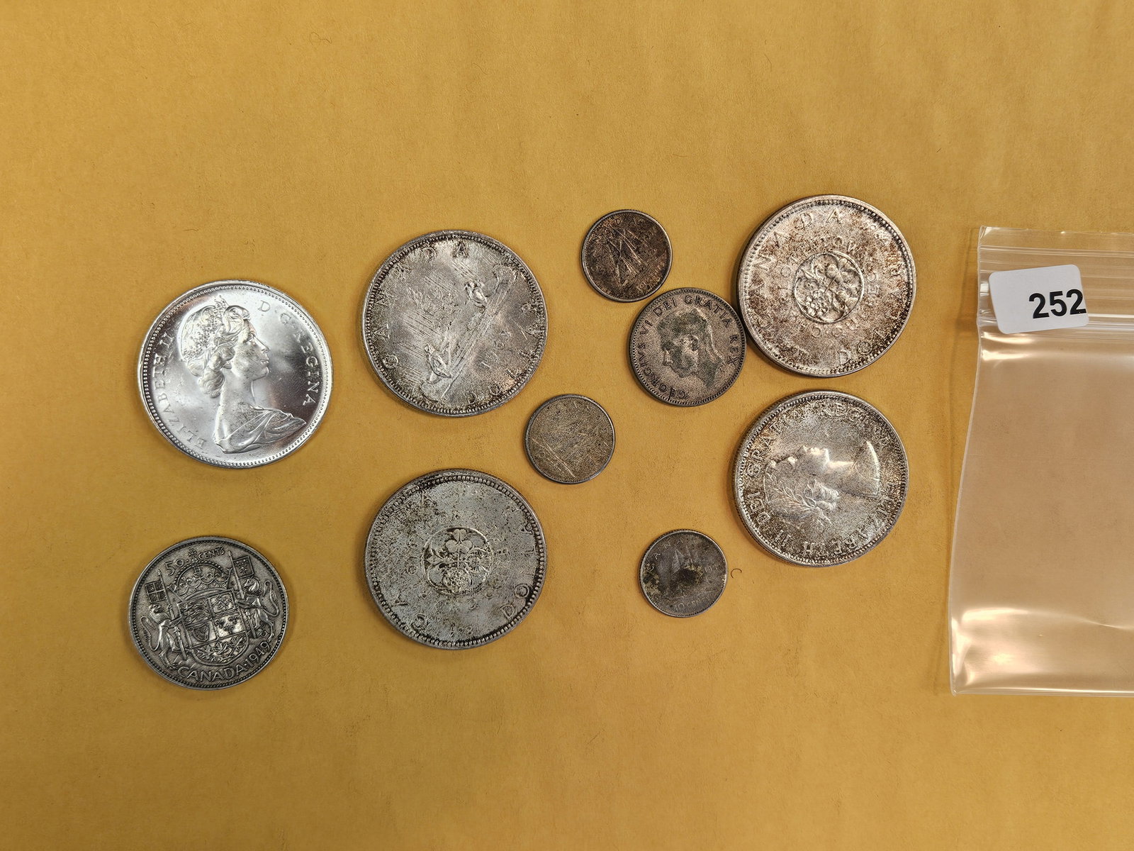 Ten mixed Silver Canadian Coins (1 of 3)