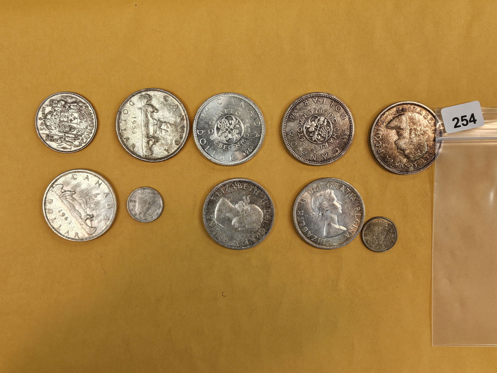 Ten mixed Silver Canadian Coins (1 of 3)