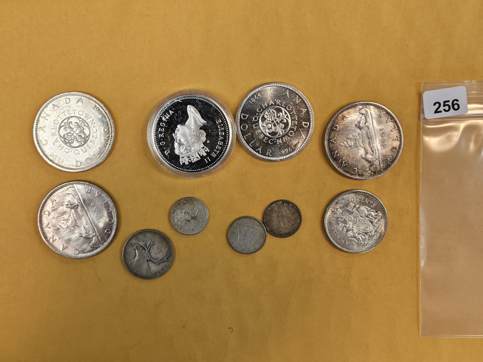 Ten mixed Silver Canadian Coins (1 of 3)