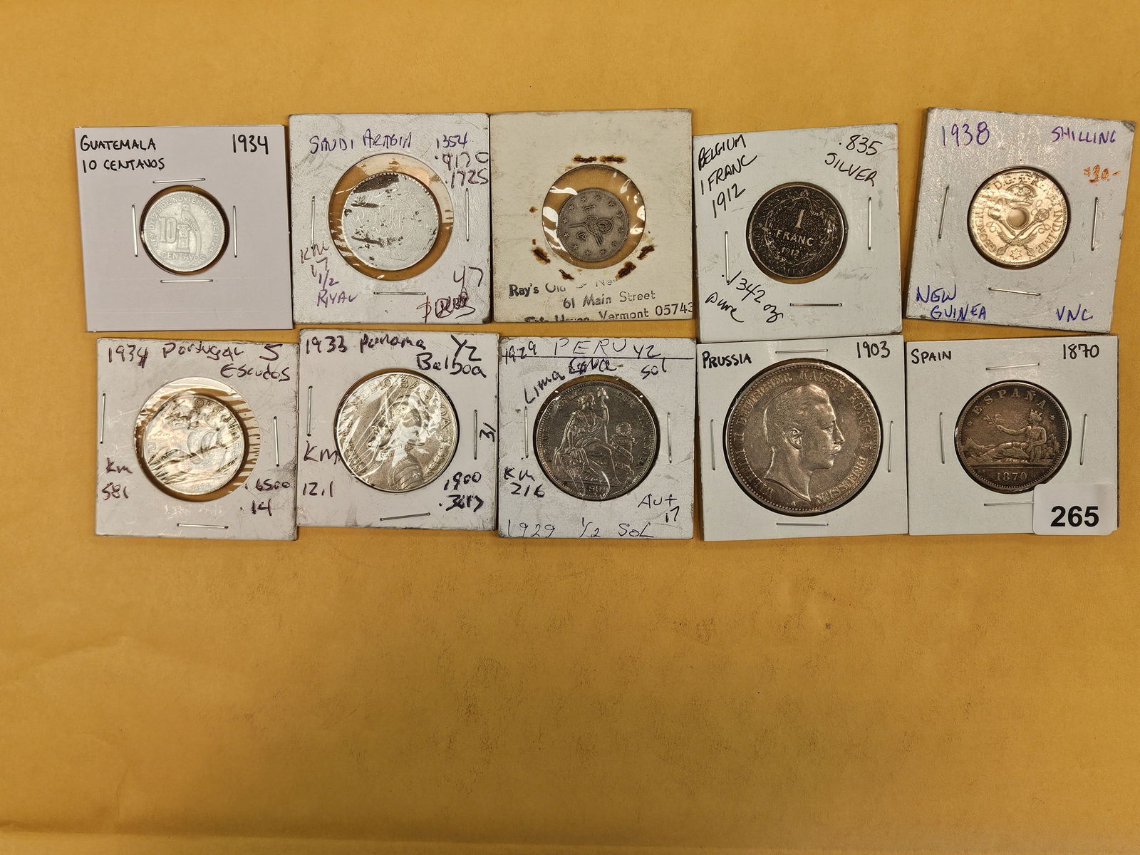 Ten more fun, mixed, Silver, world coins: From all over 