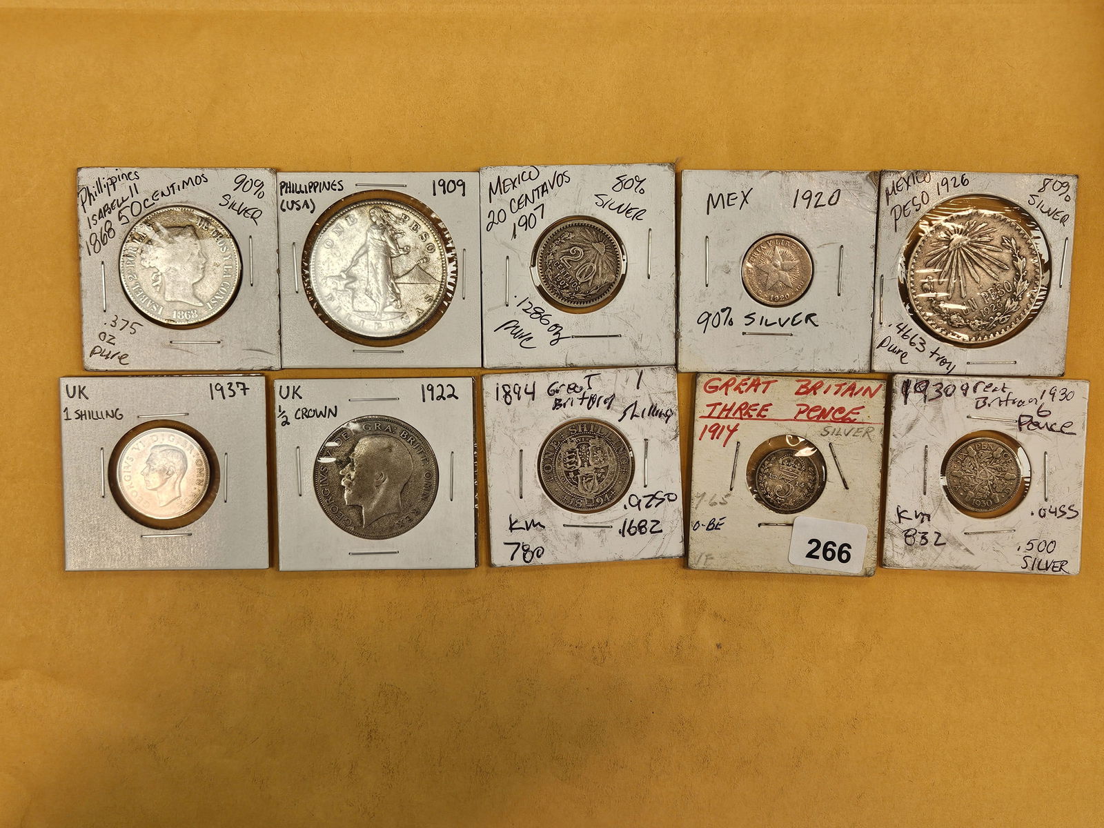 Ten more fun, mixed, Silver, world coins (1 of 8)