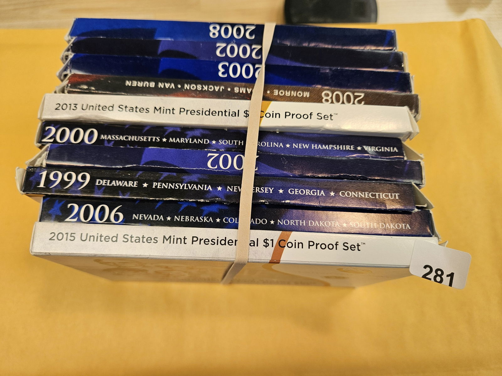 Ten mixed US Proof Sets (1 of 1)