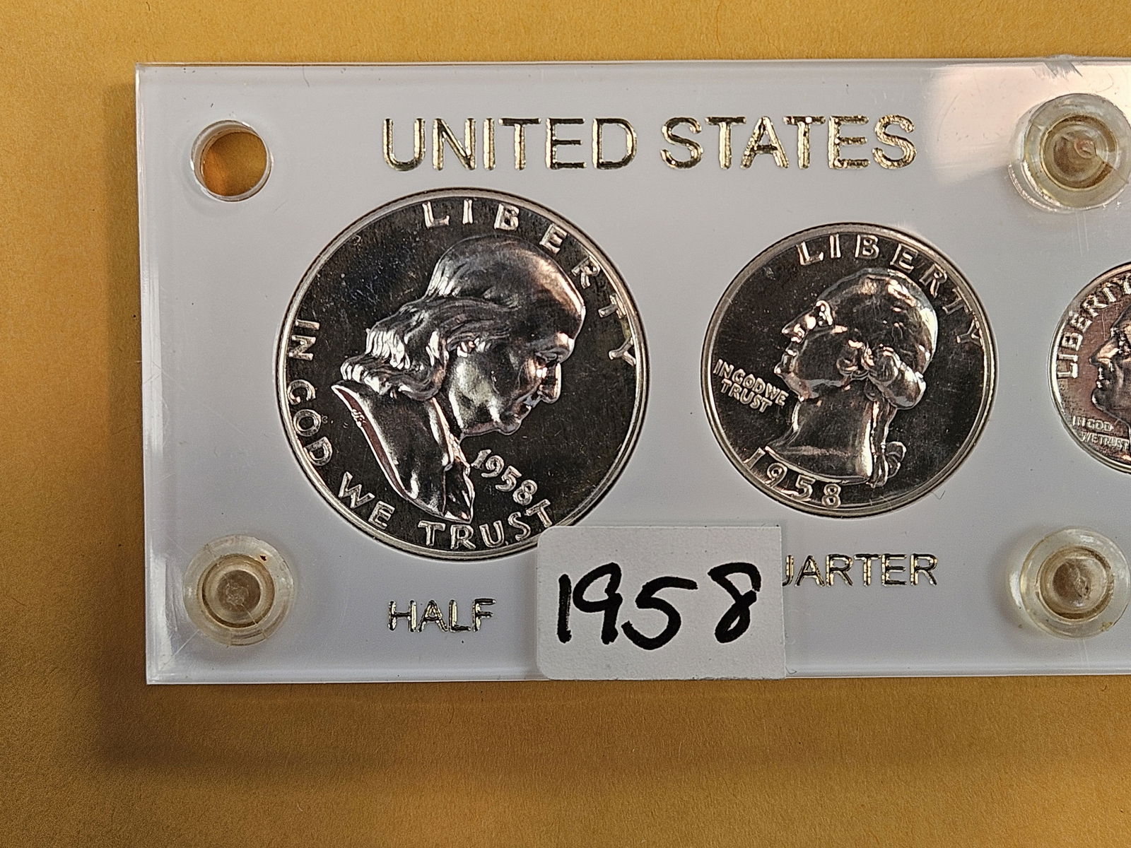 GEM 1958 US SILVER Proof Set - 2