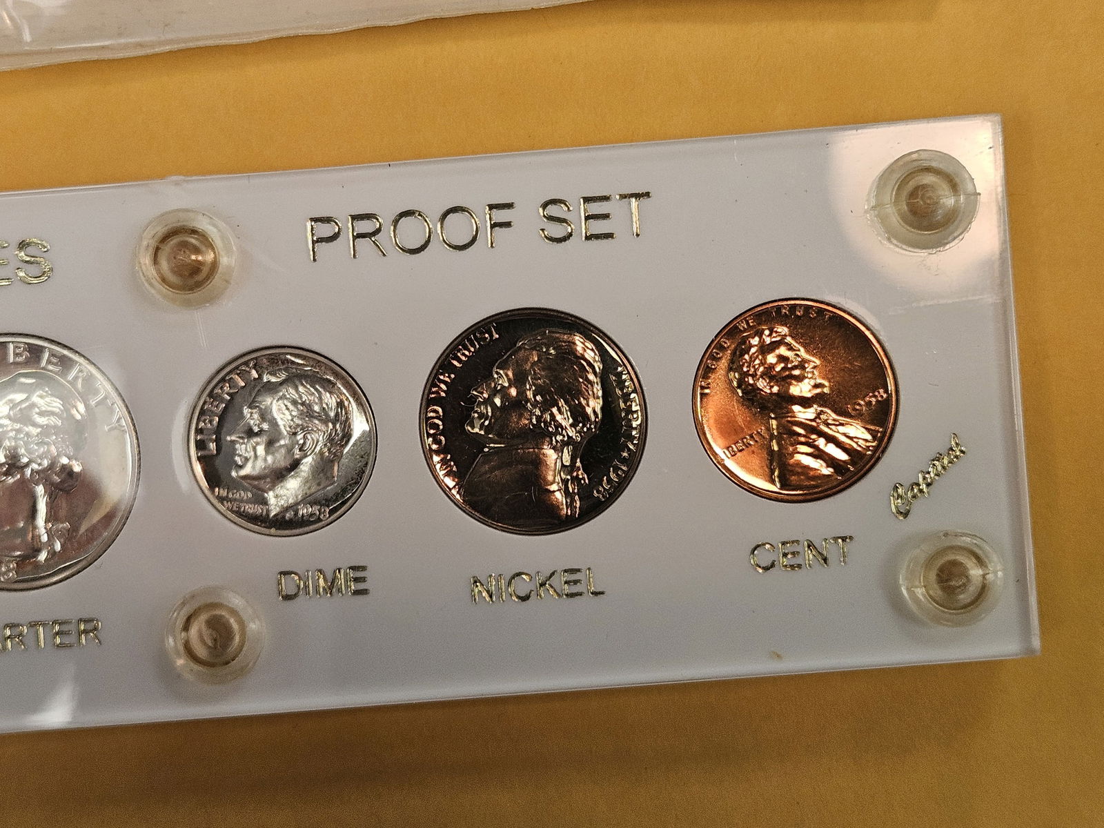 GEM 1958 US SILVER Proof Set - 3