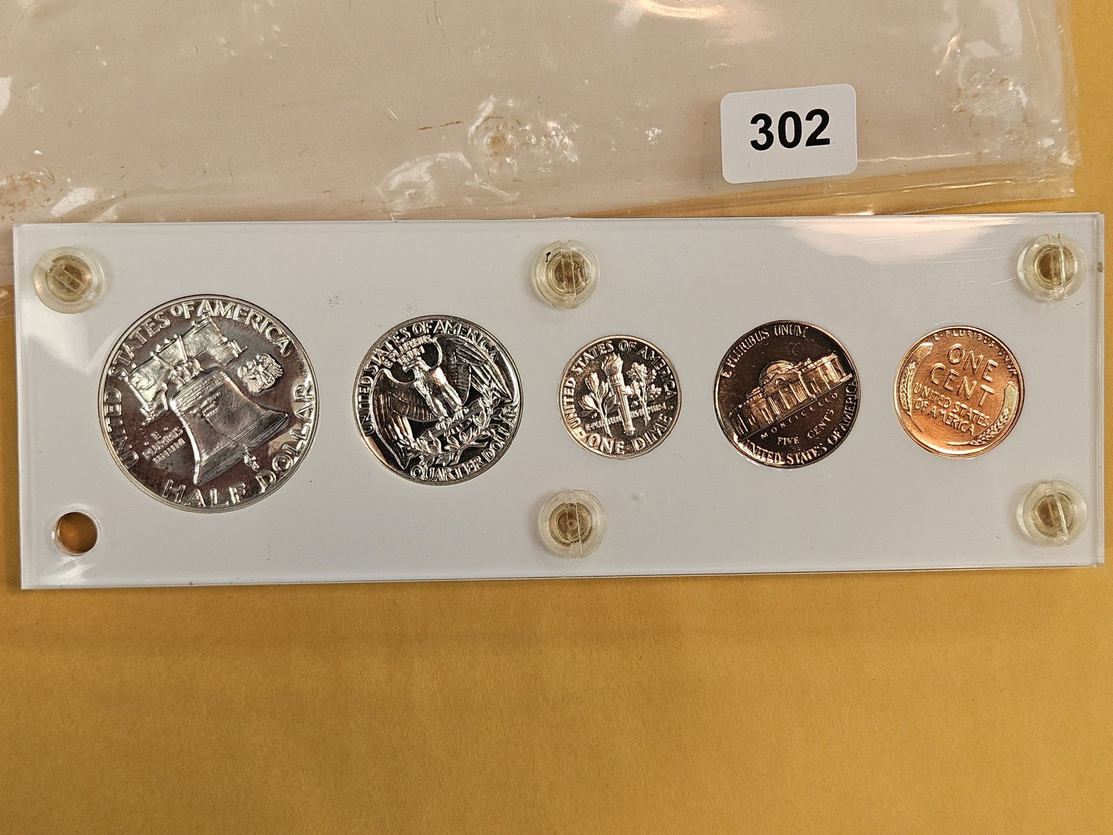 GEM 1958 US SILVER Proof Set - 4