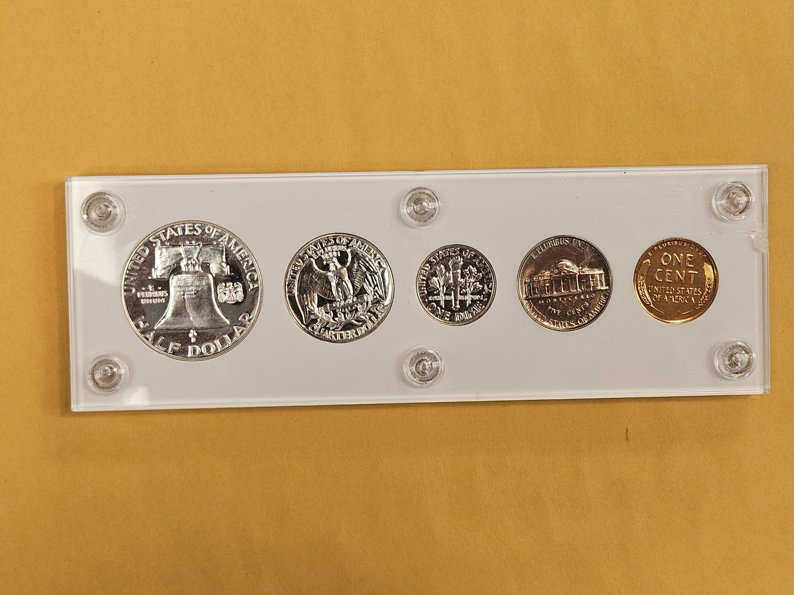 GEM 1956 US SILVER Proof Set - 4