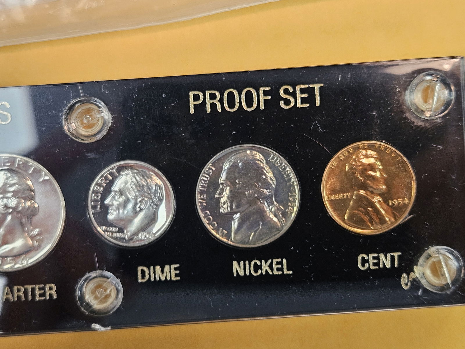 GEM 1954 US SILVER Proof Set - 3