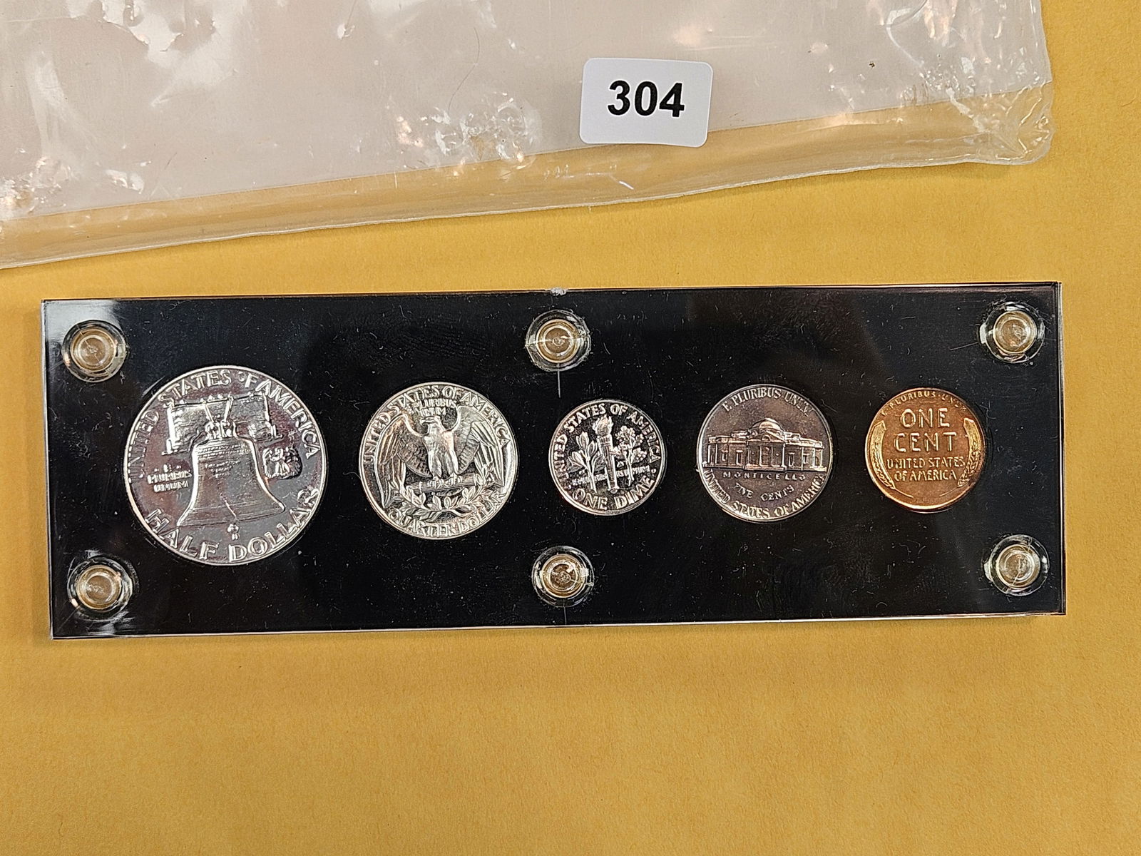 GEM 1954 US SILVER Proof Set - 4