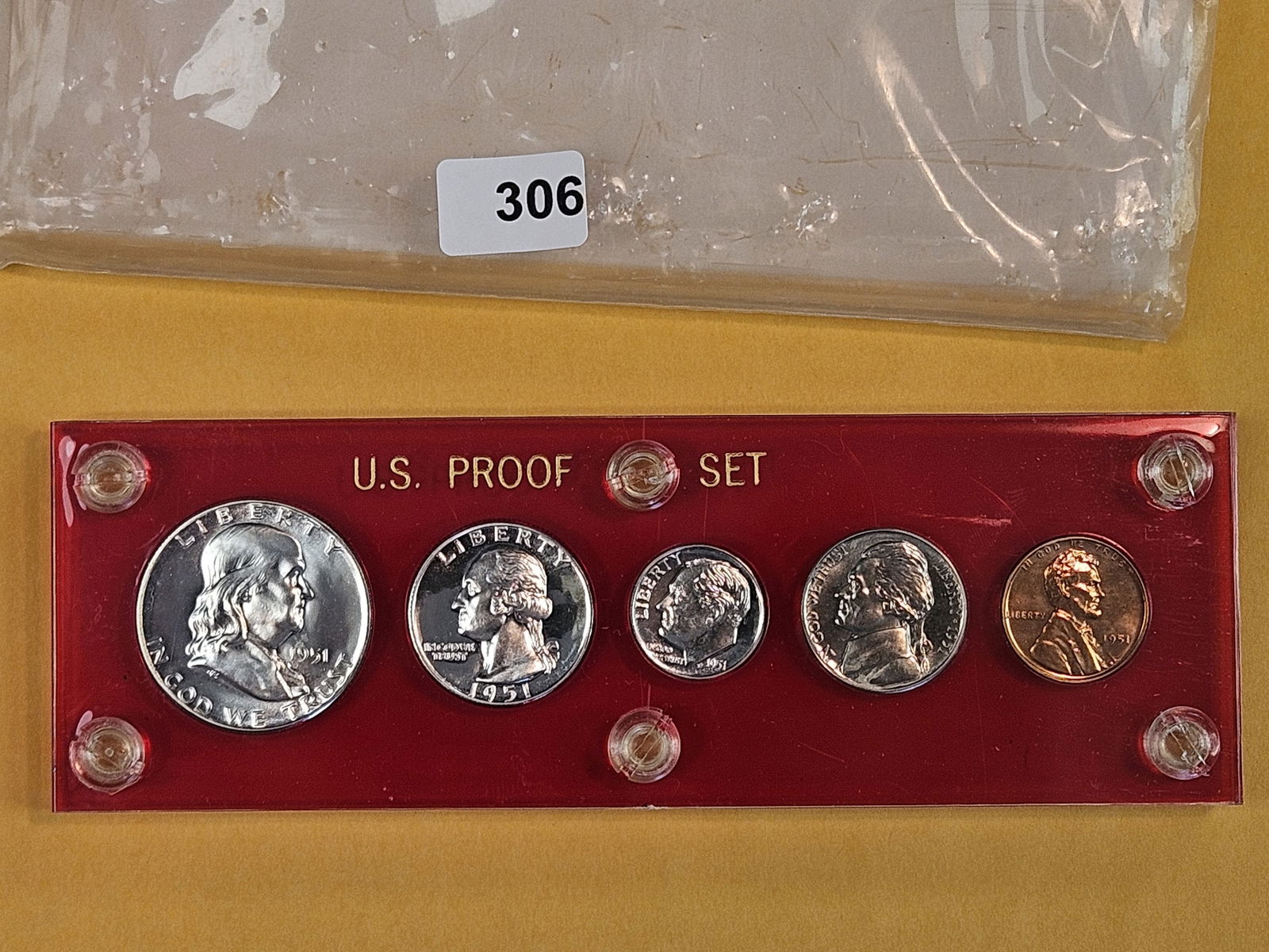 ** BETTER DATE GEM 1951 US SILVER Proof Set: In Capital plastics holder 