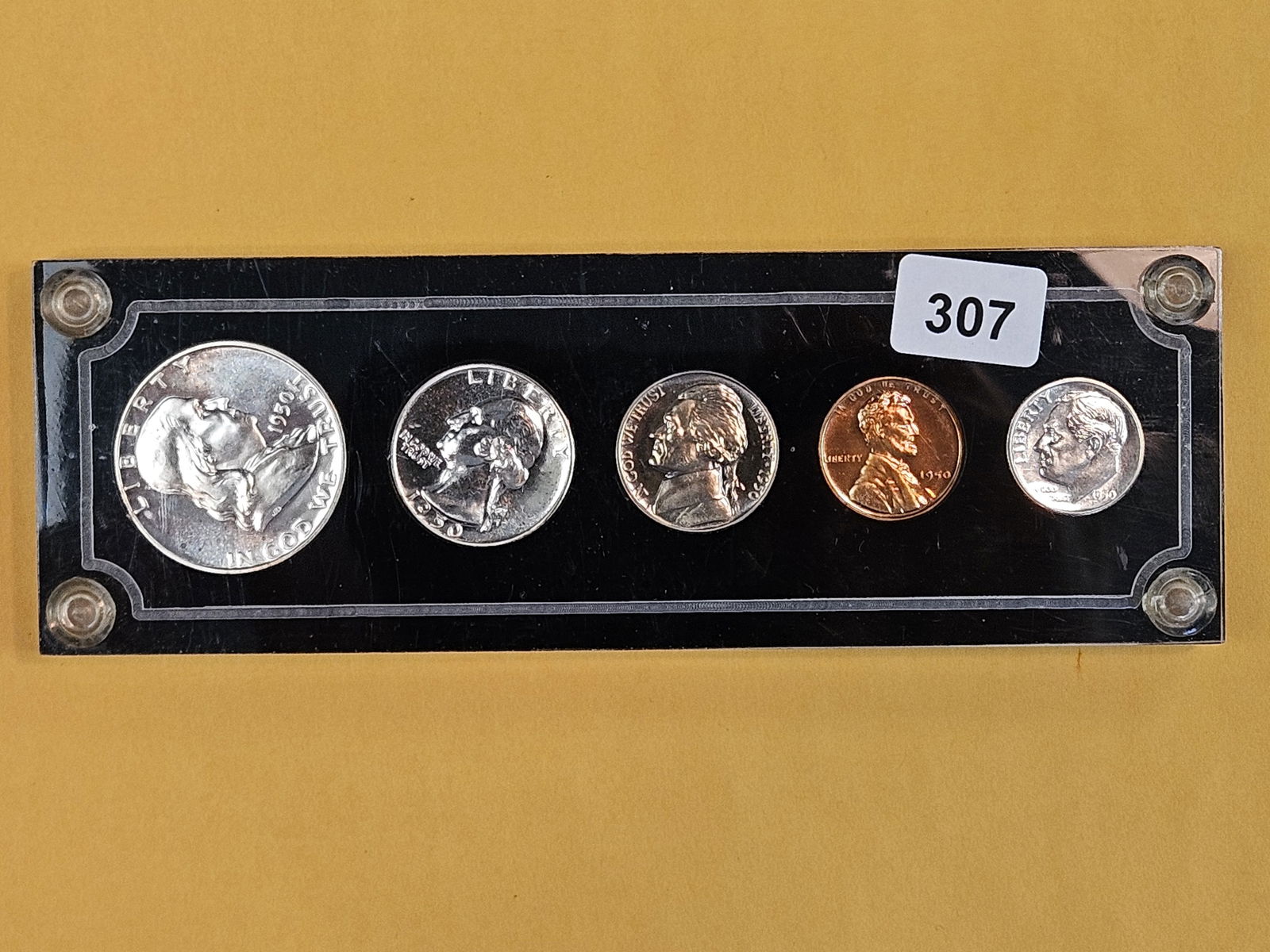 ** BETTER DATE GEM 1950 US SILVER Proof Set: In Capital plastics holder 