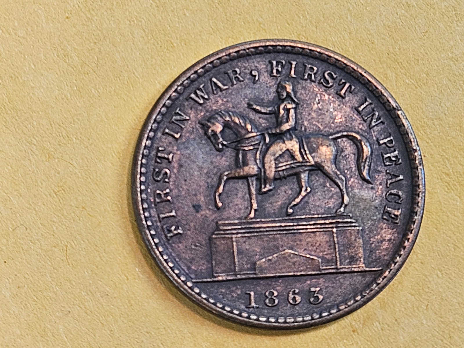 1863 Civil War Token in Extra Fine plus (1 of 5)