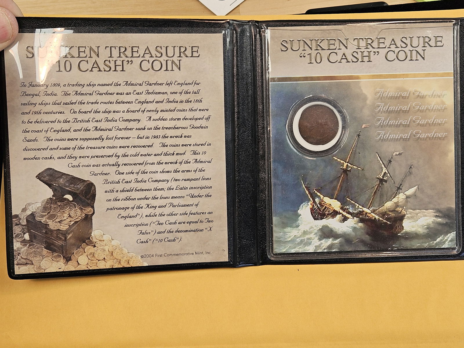 Sunken Treasure!: Ten Cash coin from the Admiral Gardner shipwreck 