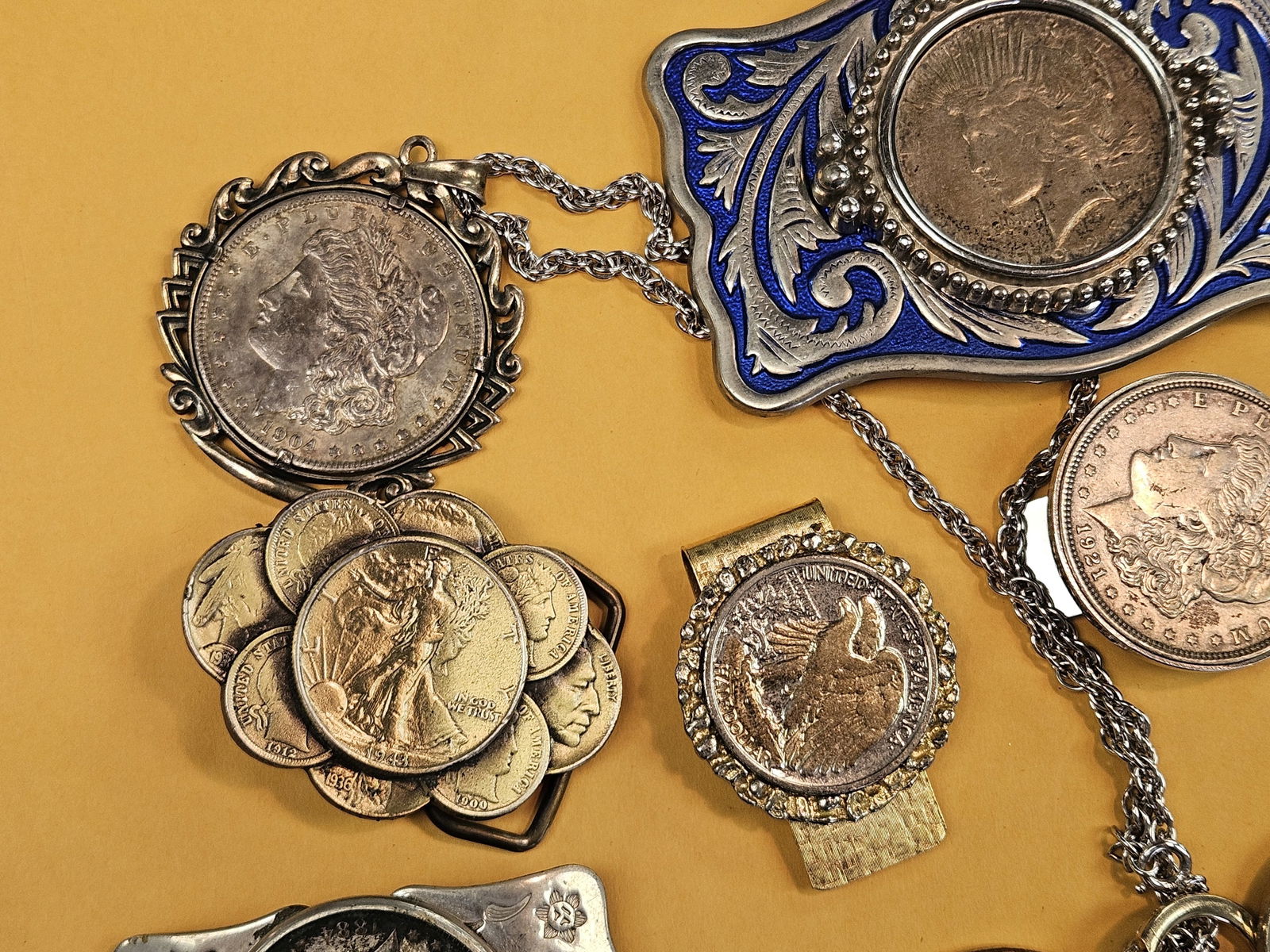 HUGE BAG of COIN Jewelry - 2