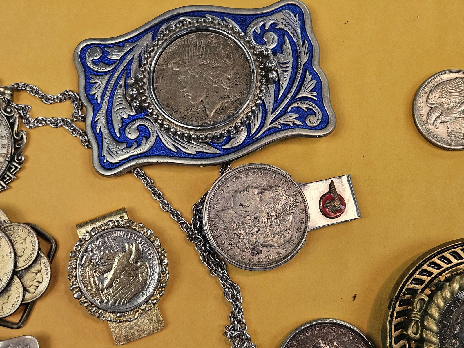 HUGE BAG of COIN Jewelry - 3