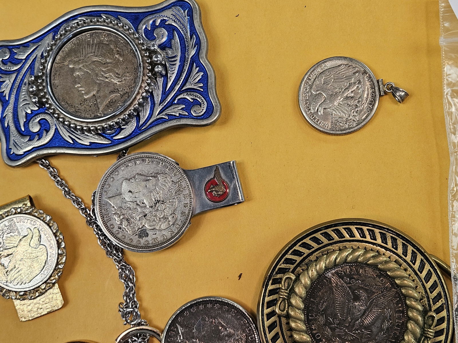 HUGE BAG of COIN Jewelry - 4