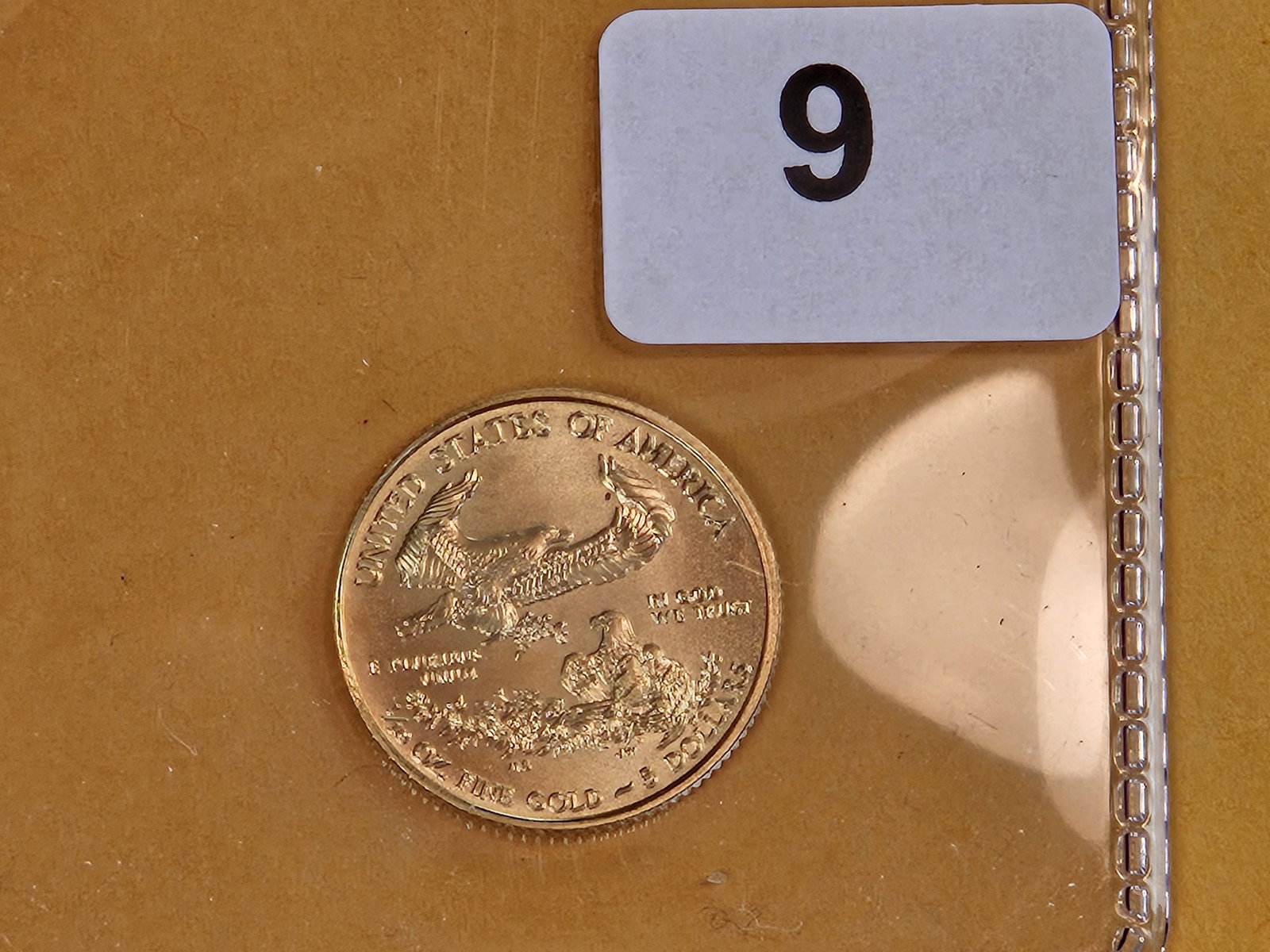 GOLD! GEM Brilliant Uncirculated 2016 Five Dollar American Gold Eagle - 3