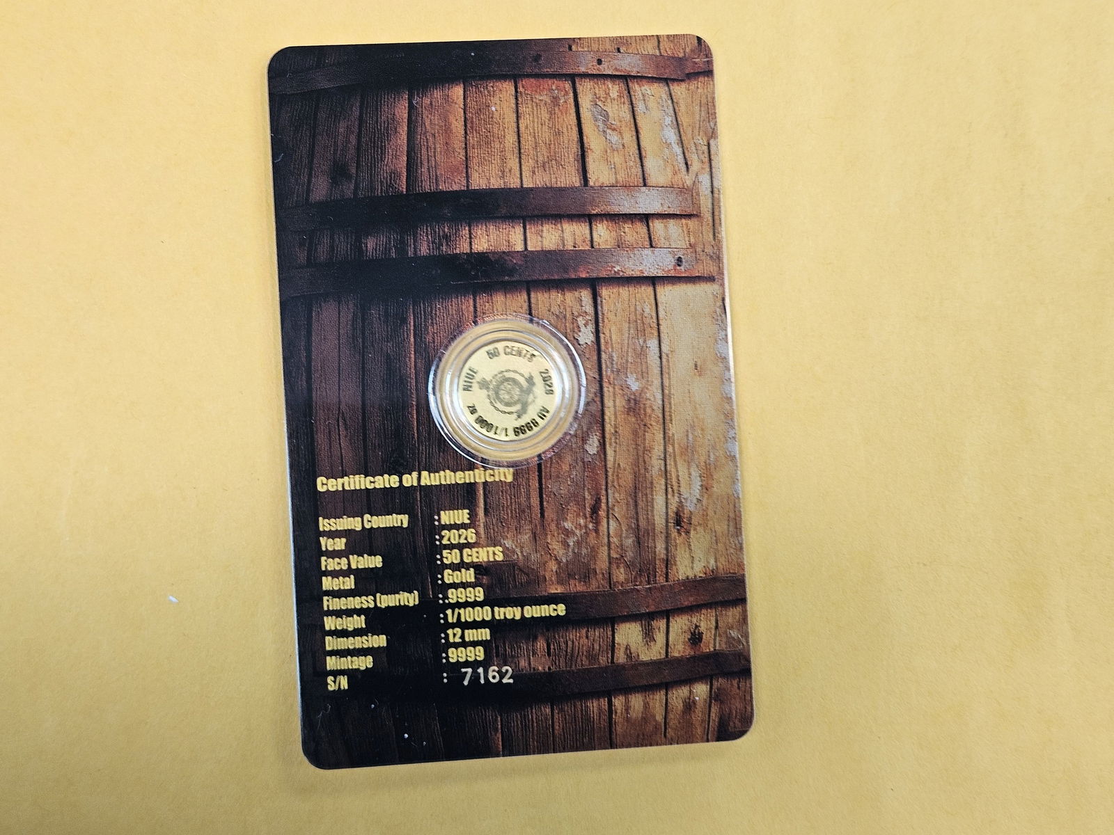 GOLD! GEM 2026 Niue Gold 50 cents - 2
