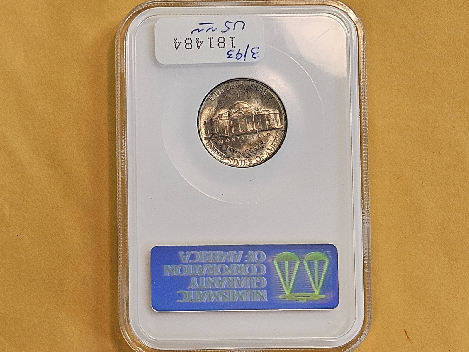 Superb GEM! NGC 1942 Silver Wartime Jefferson Nickel in Mint State 67 - 4