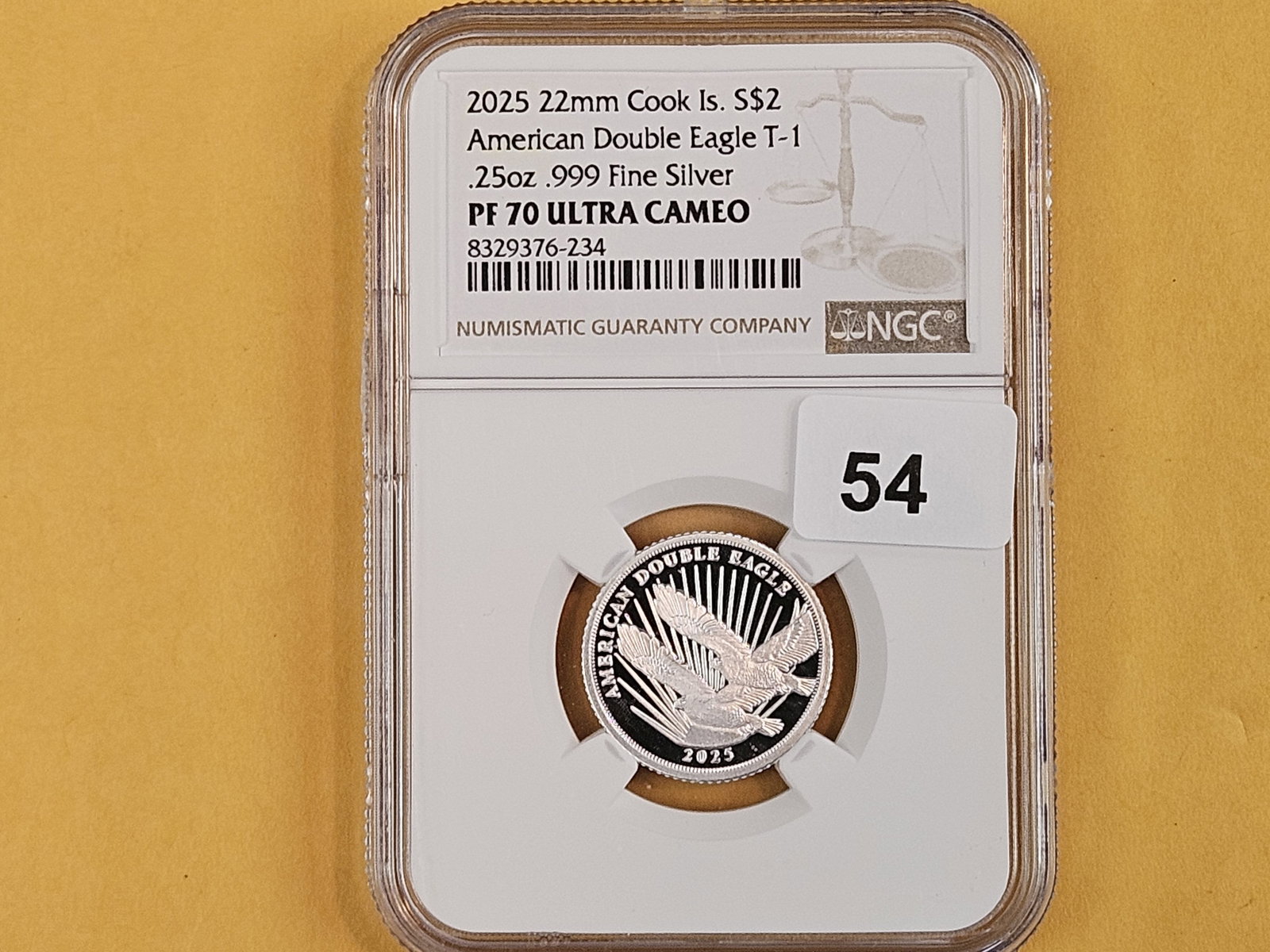 PERFECT! NGC 2025 Cook Islands Silver Two Dollars in Proof 70 Ultra Cameo - 2