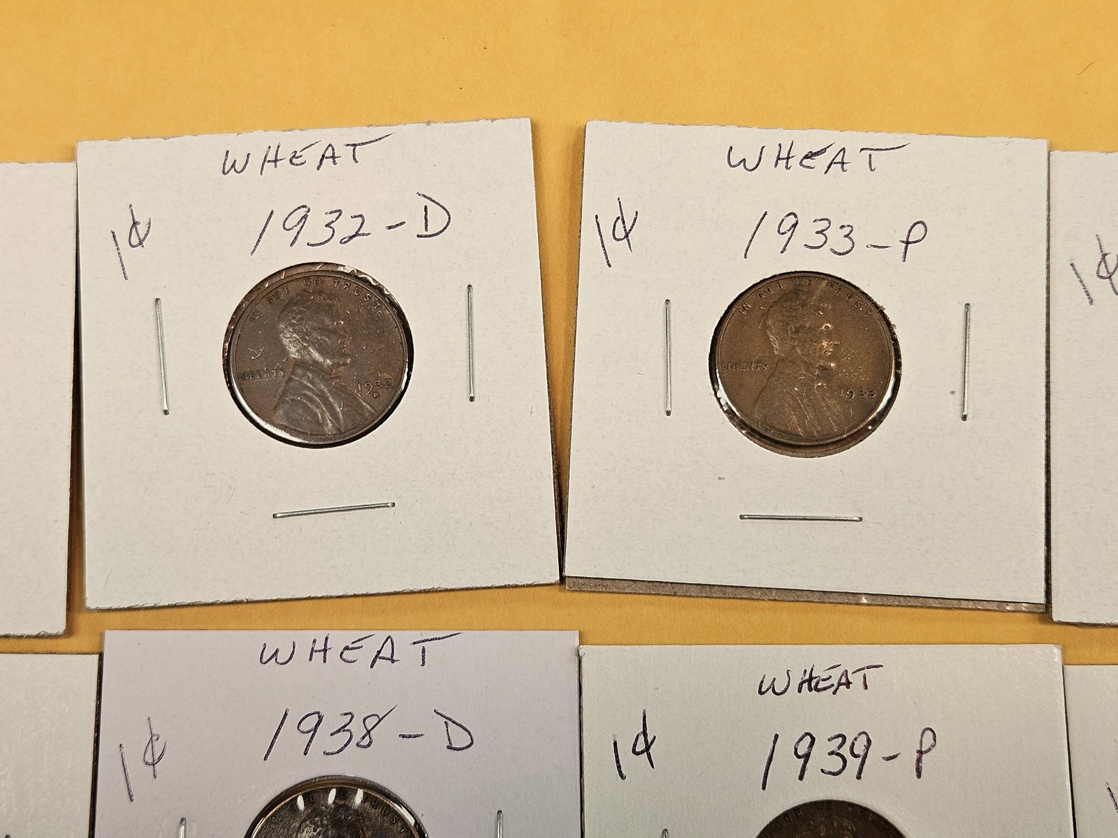 Ten 1930's, mixed, Lincoln Wheat Cents - 3