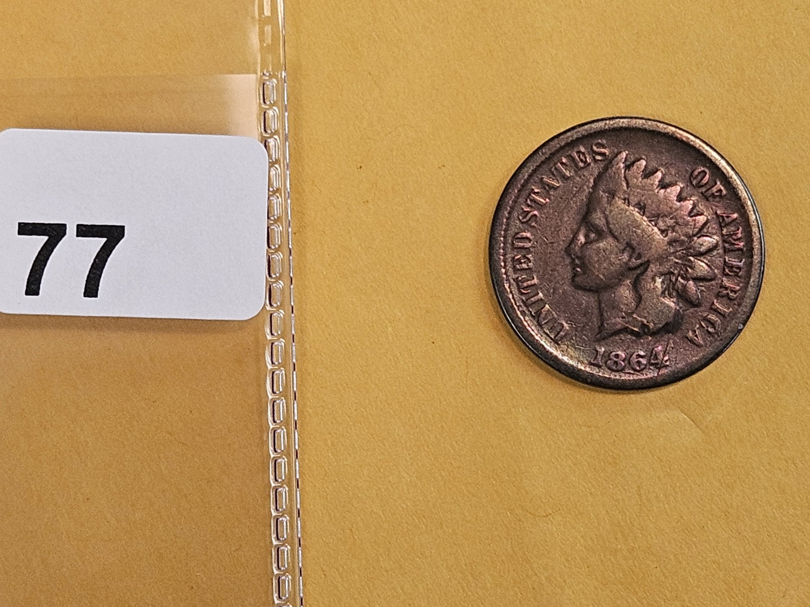 Semi-Key 1864-L Indian Cent - 2