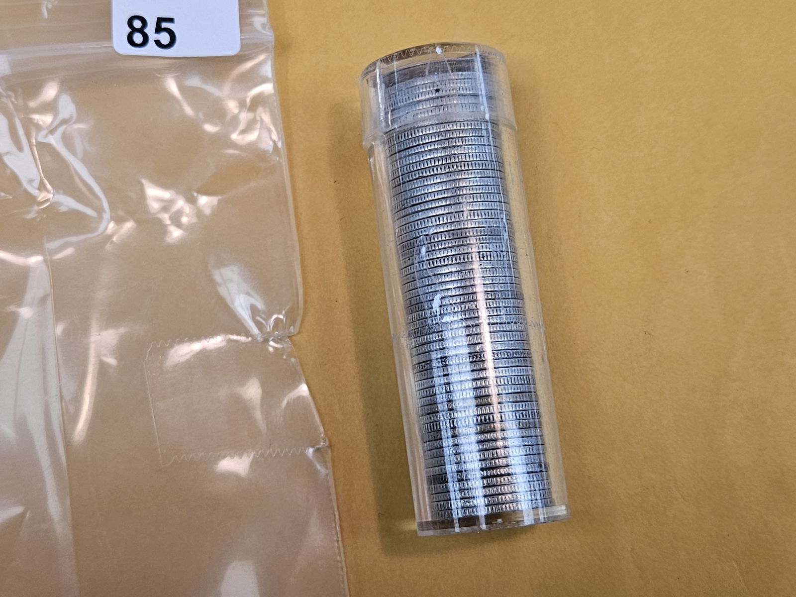 Fifty mixed, circulated, silver Dimes: From consignor. Unchecked by us. Ends look like Mercury 