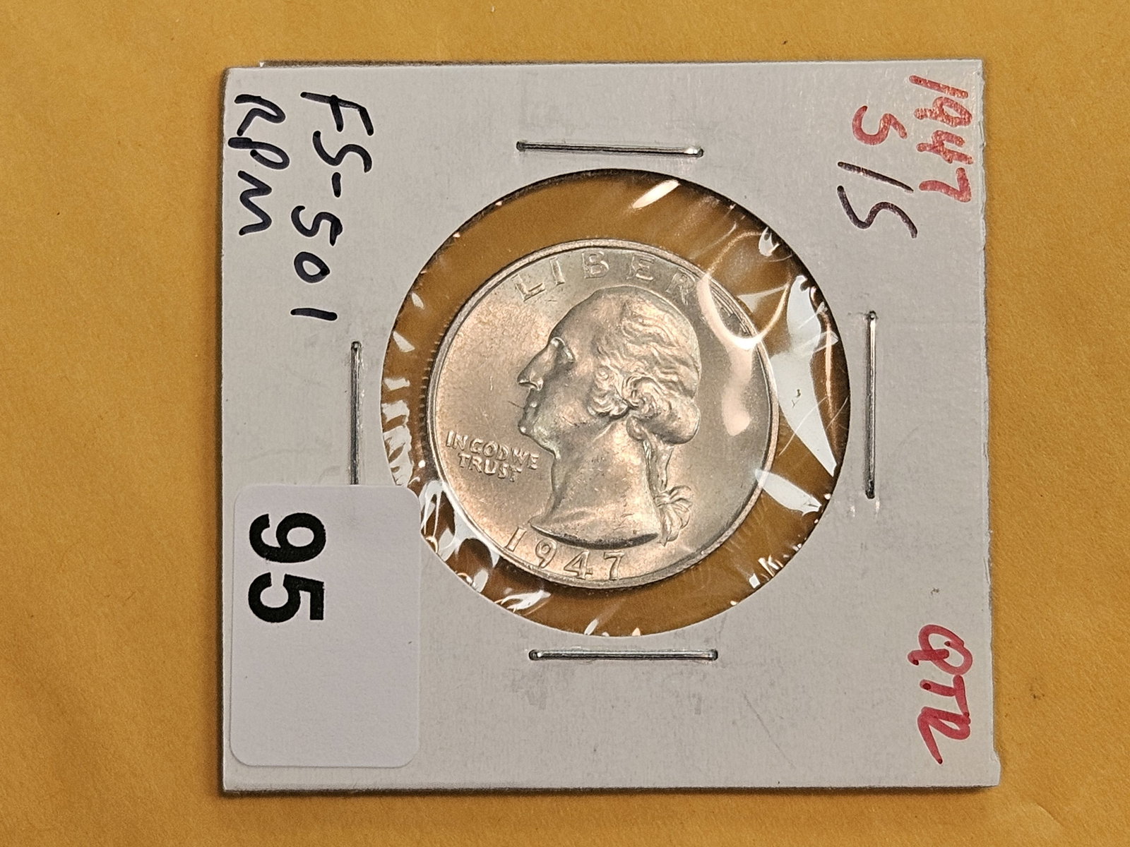 VARIETY! Brilliant Uncirculated plus 1947-S/S Washington Quarter - 2