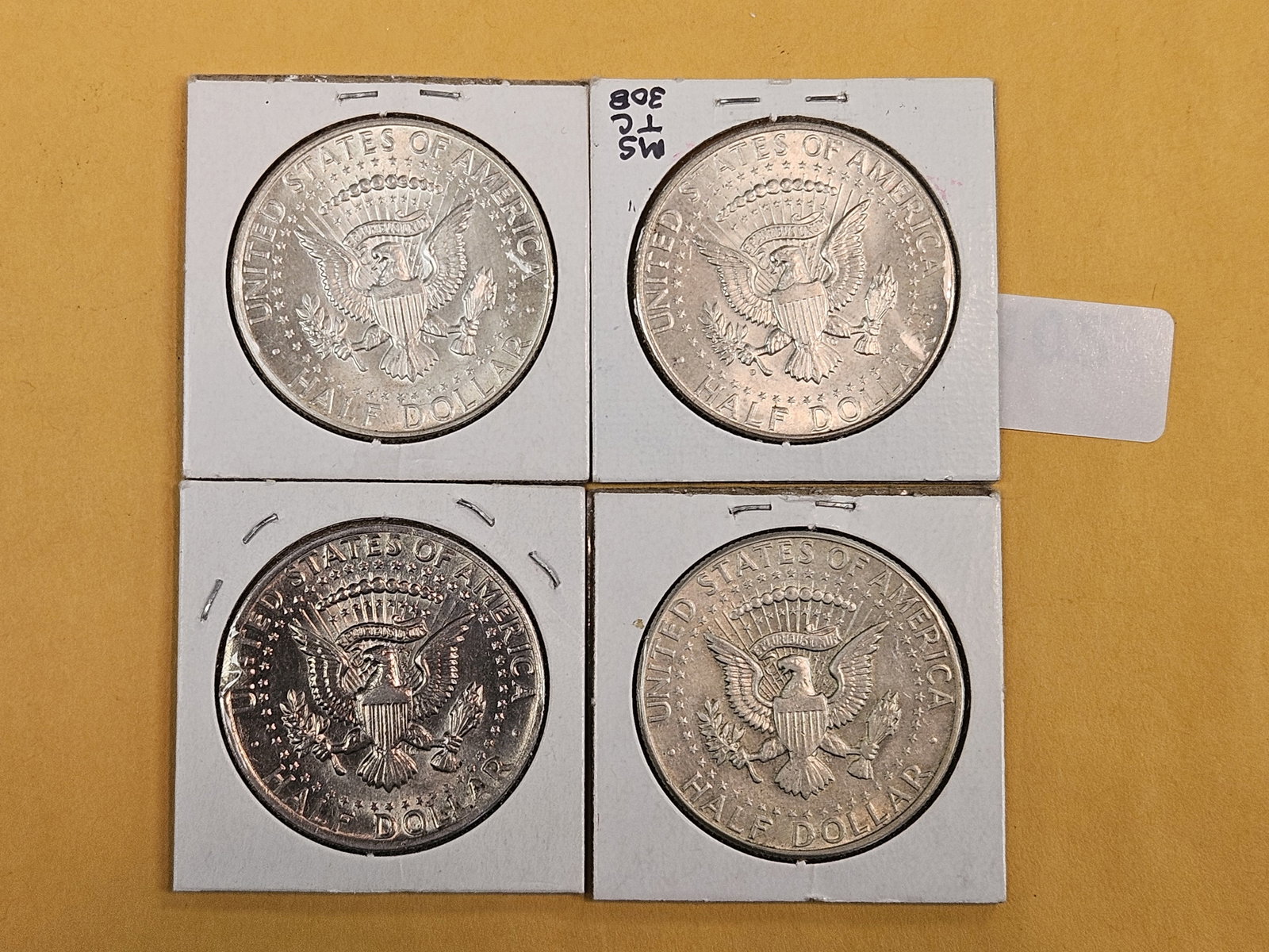 Error and varieties! Four Kennedy Half dollars - 3