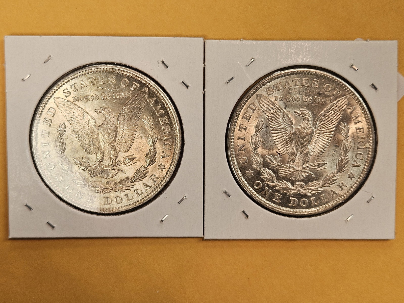 Two Brilliant Uncirculated plus 1921 Morgan silver Dollars - 4