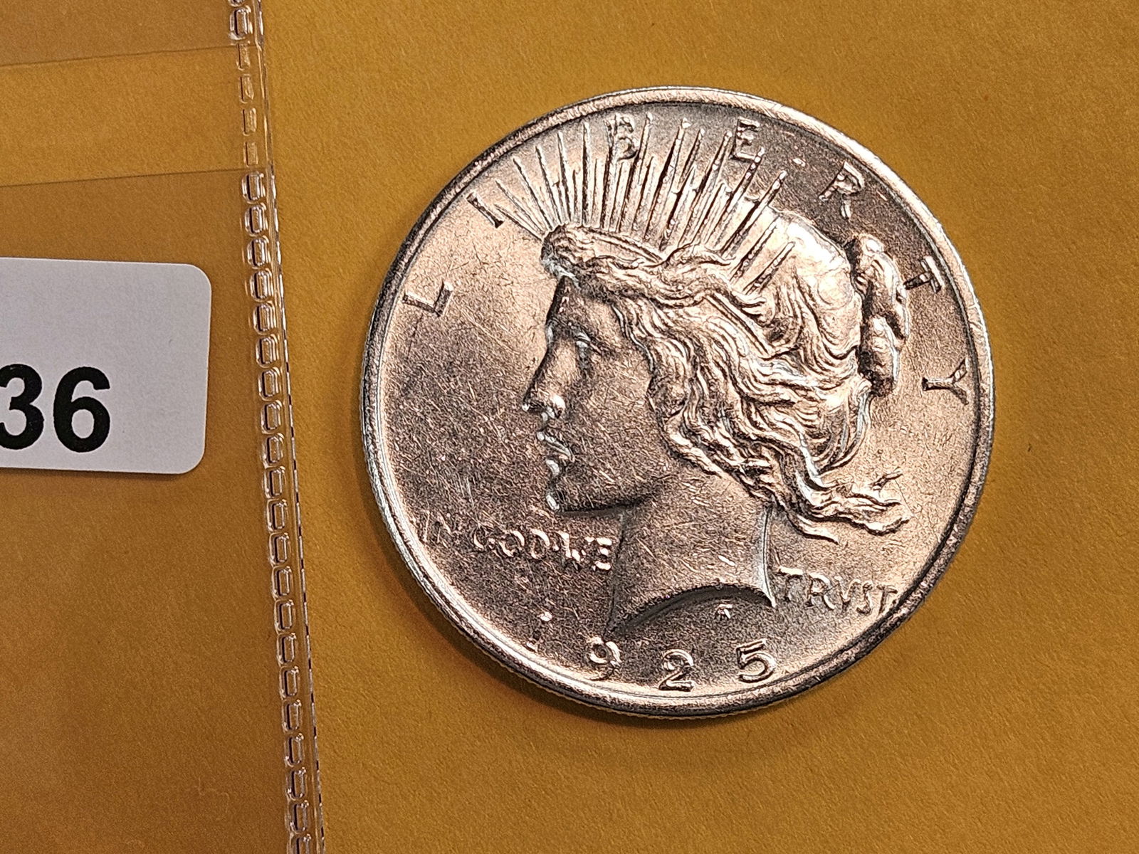 Brilliant Uncirculated plus 1925 Peace Silver Dollar: Very nice! 