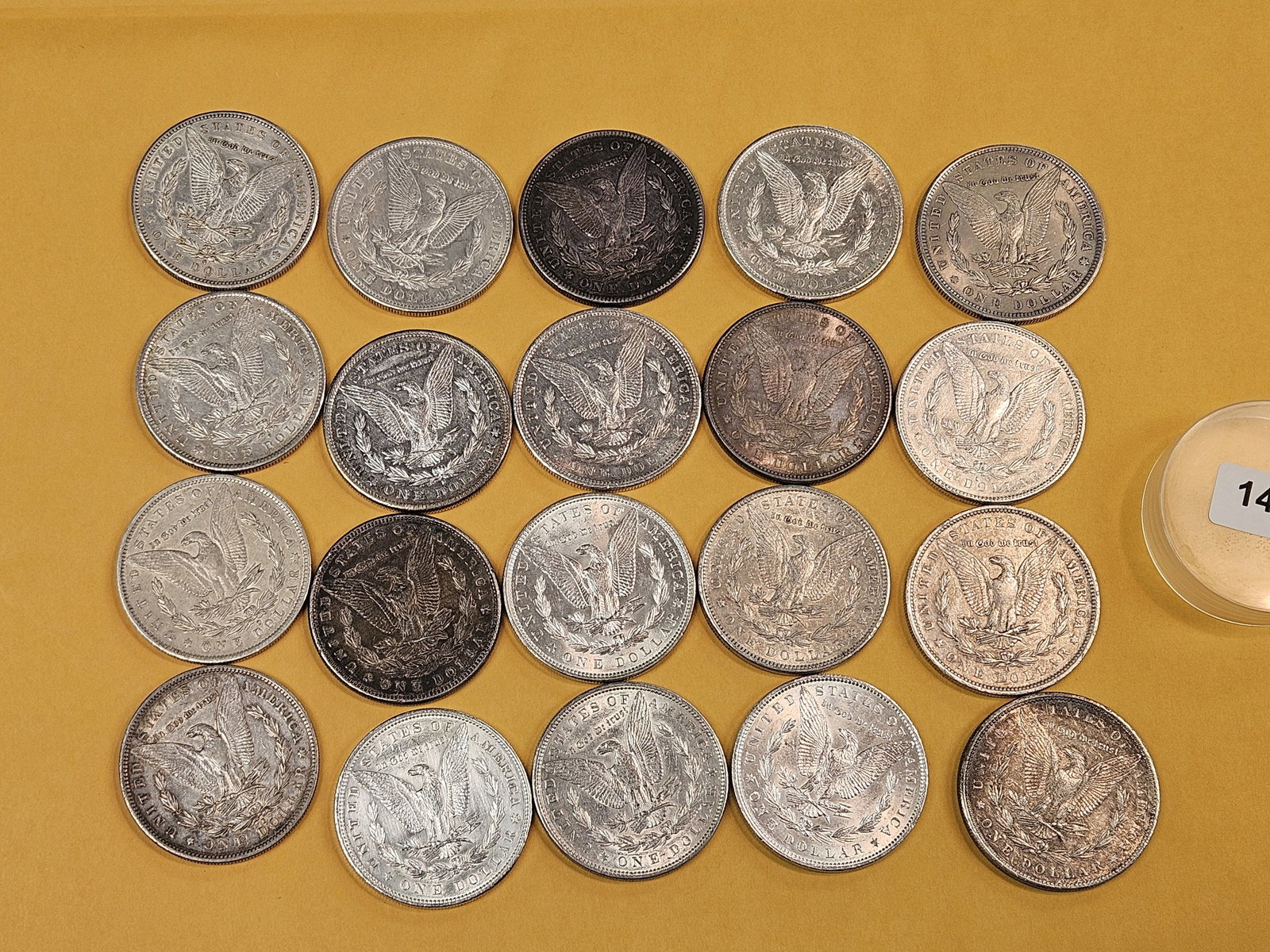 ** FULL ROLL ** Better Grade Twenty Morgan Silver Dollars! - 9