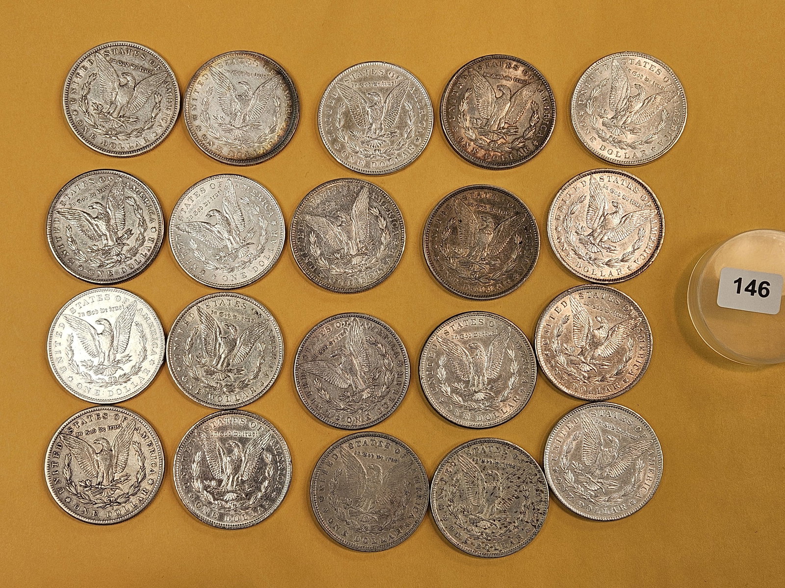 ** FULL ROLL ** Better Grade Twenty Morgan Silver Dollars! - 8