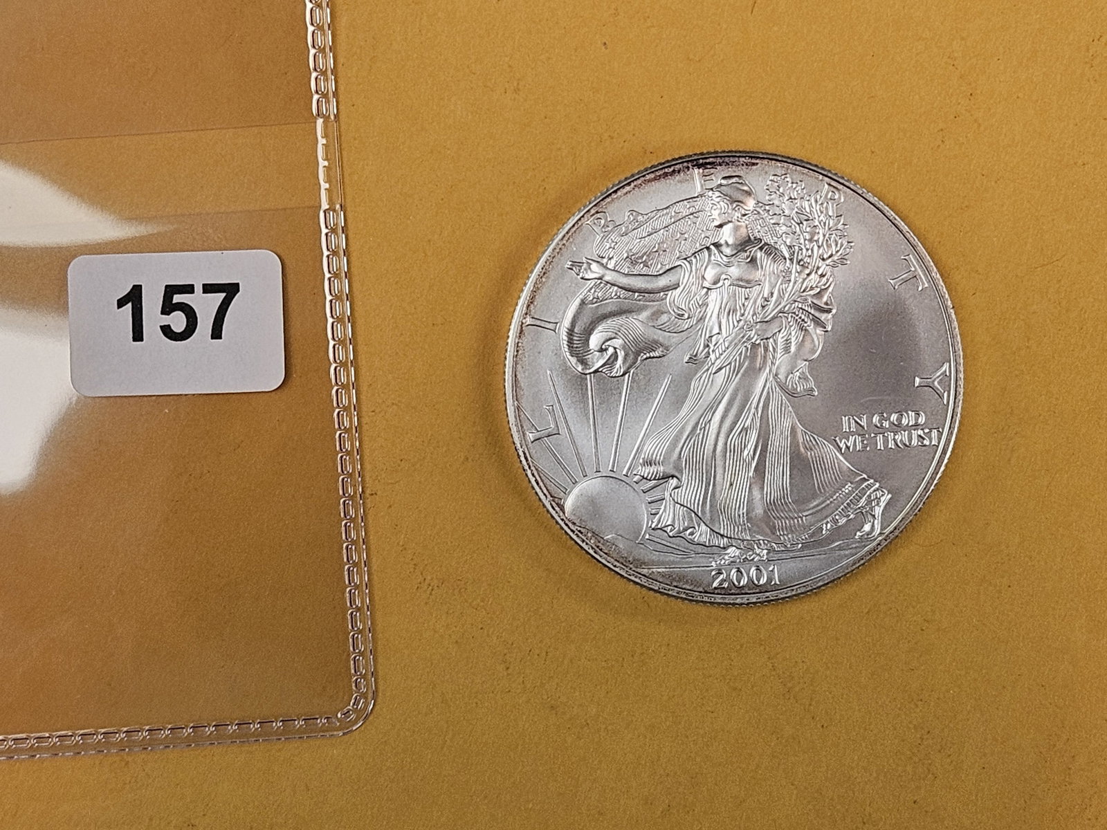 GEM Brilliant Uncirculated 2001 American Silver Eagle - 2