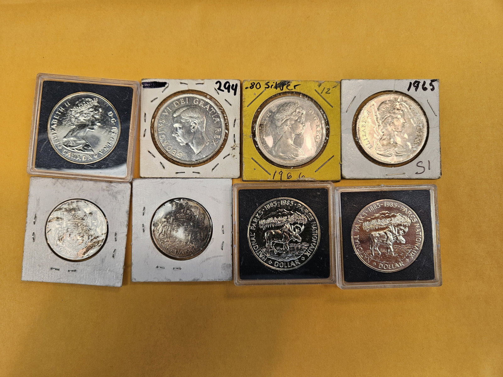 Eight Canadian silver coins - 3