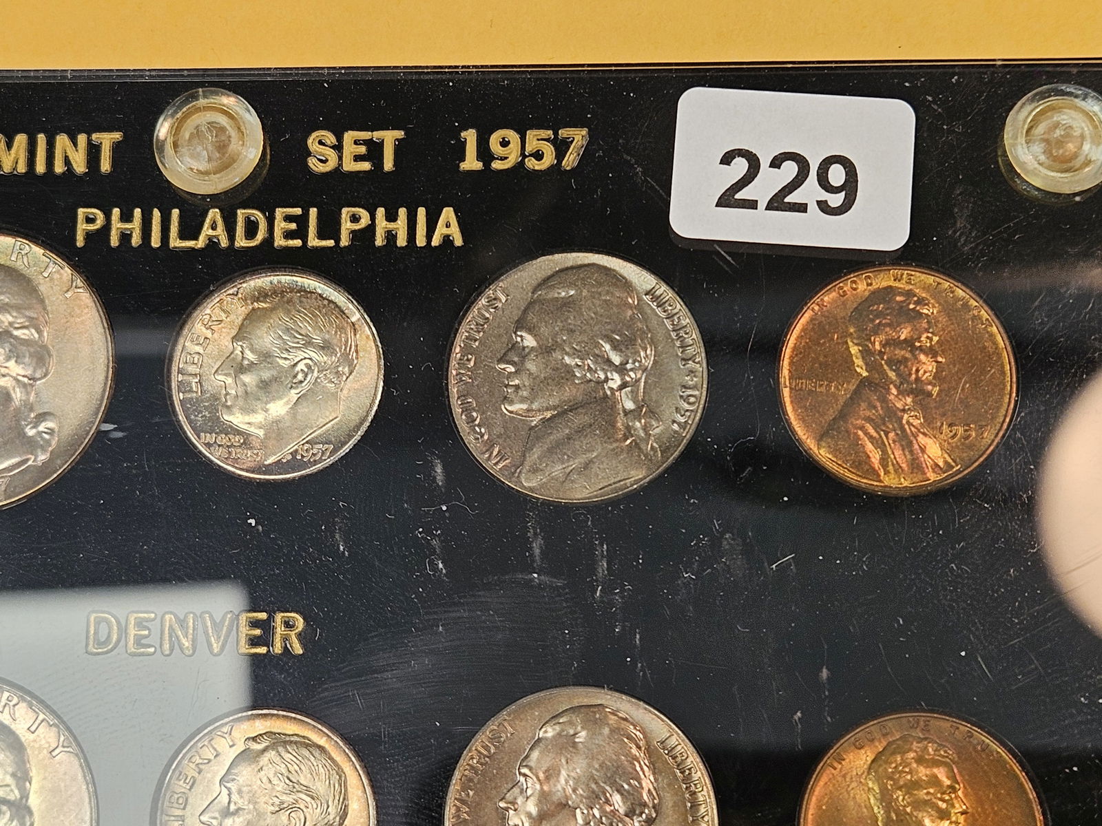 GEM 1957 US Silver Coin Set - 4