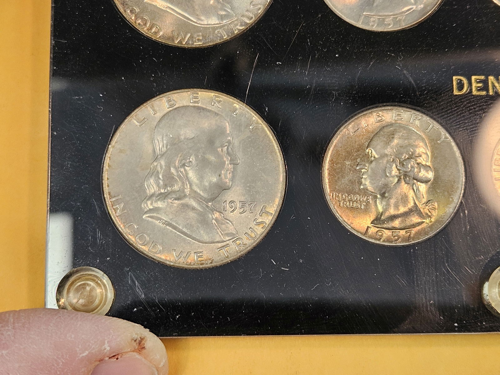 GEM 1957 US Silver Coin Set - 5