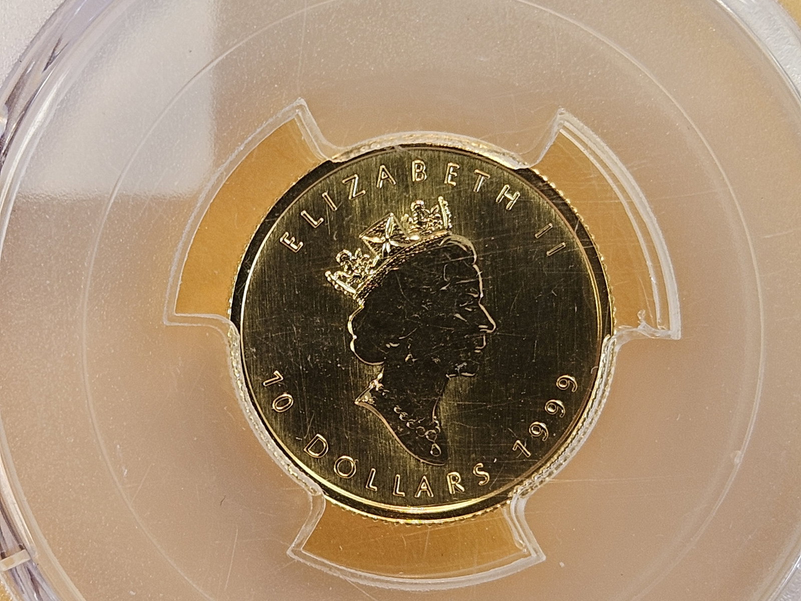 GOLD! GEM! PCGS 1999 Canada Gold Ten Dollars in Mint State 65 - 10