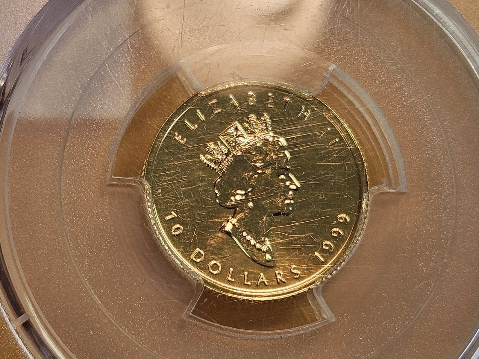GOLD! GEM! PCGS 1999 Canada Gold Ten Dollars in Mint State 65 - 9