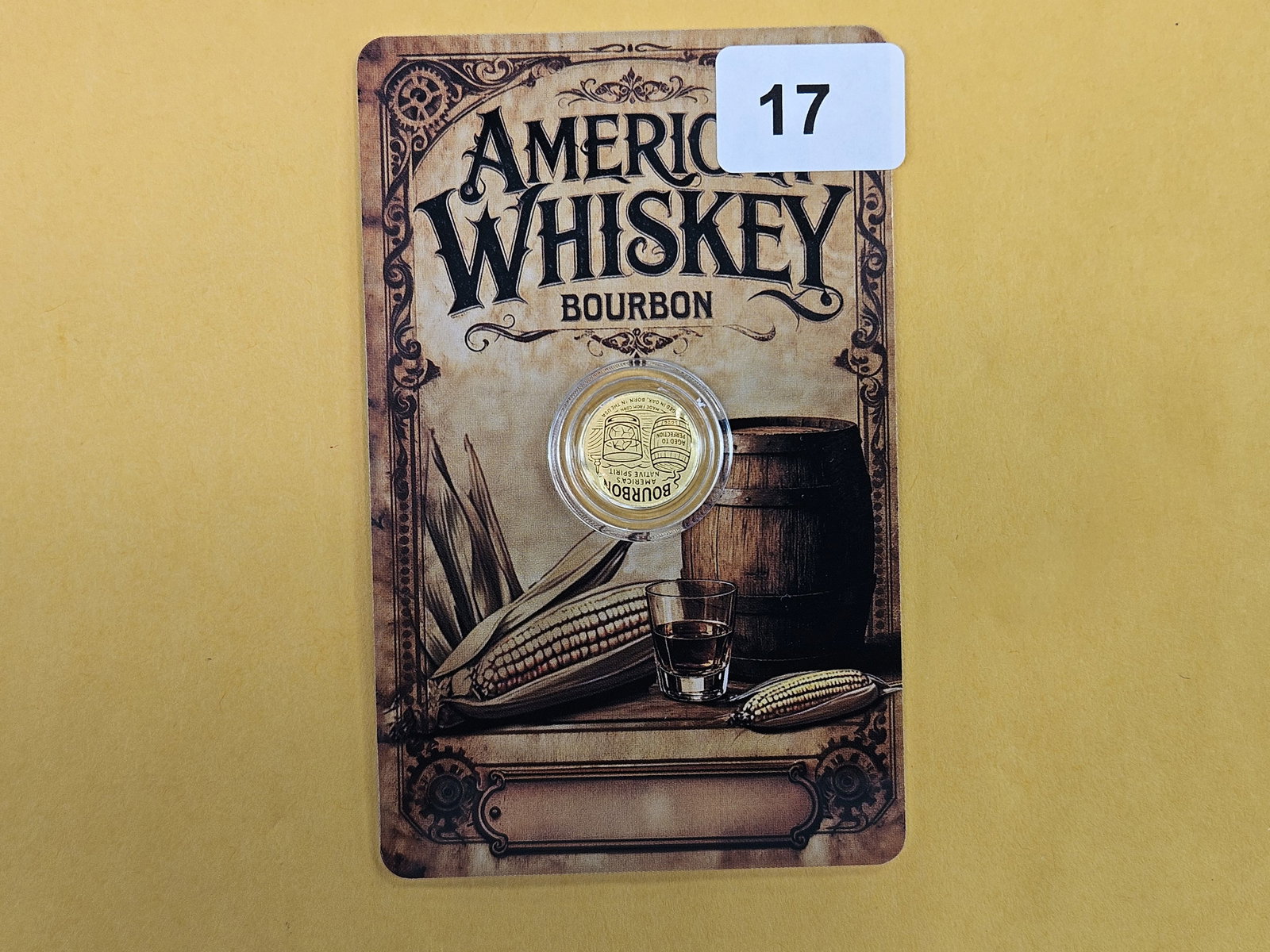 GOLD! GEM 2026 Niue Gold Fifty Cents: In Assay COA holder. American Whiskey Bourbon 
