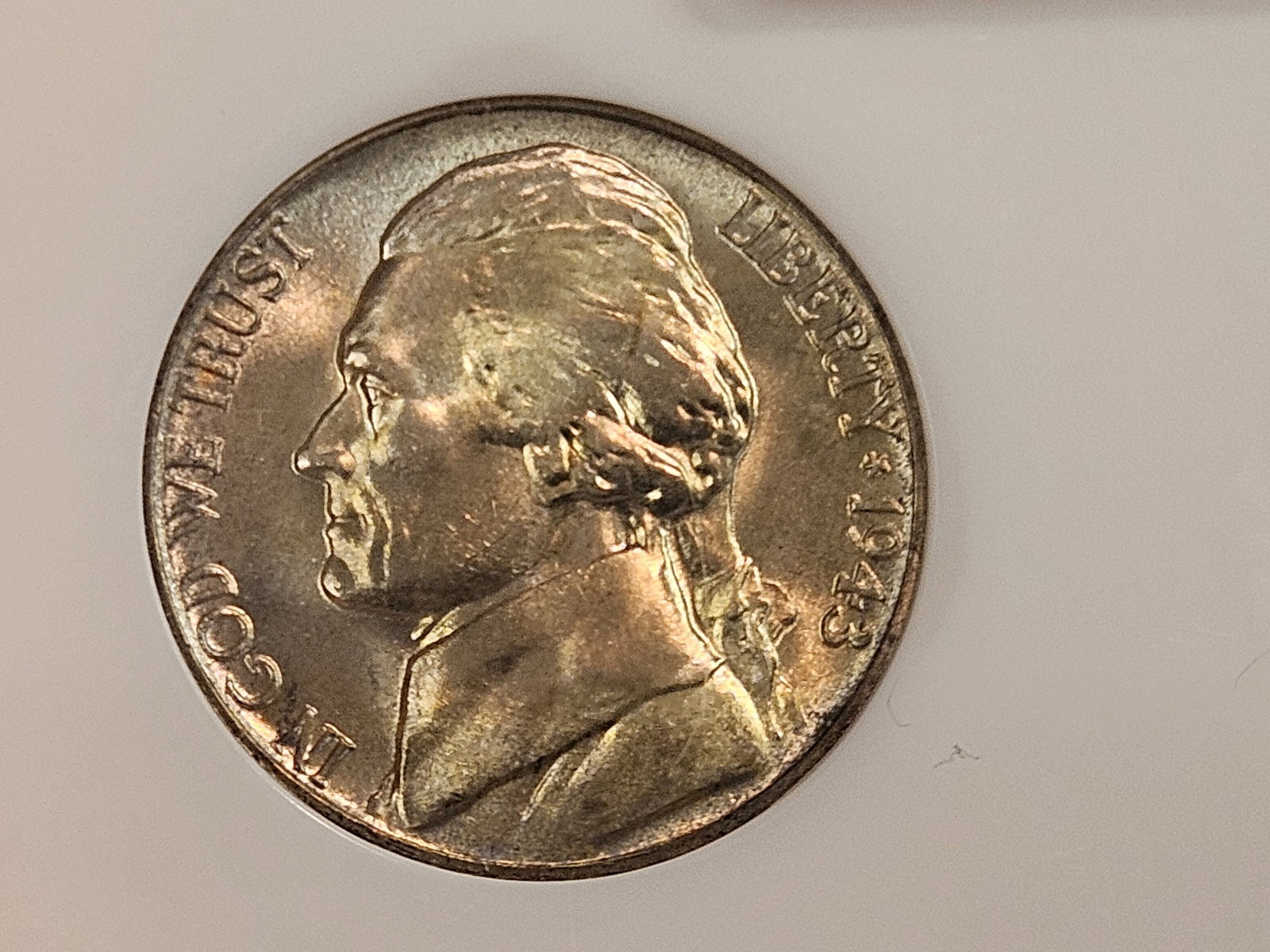 Superb GEM! NGC 1943-D silver Wartime Jefferson Nickel in Mint State 67 - 3