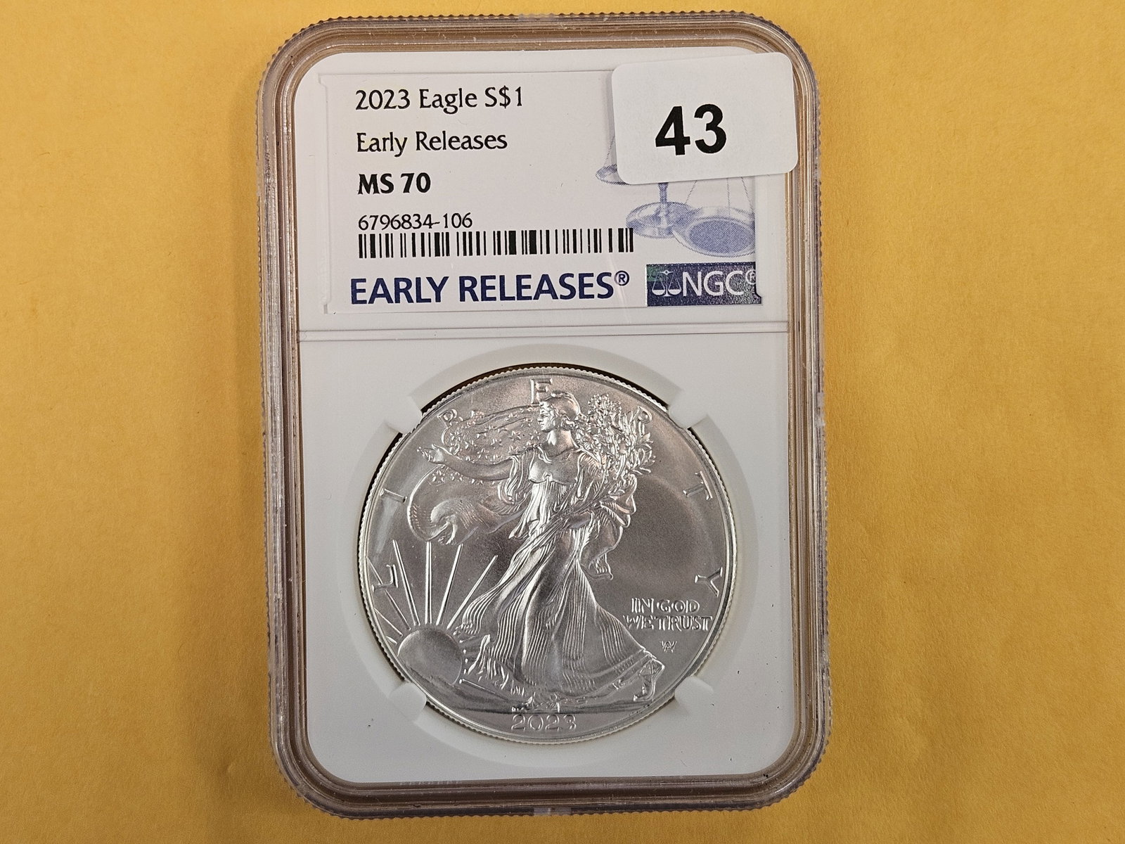 PERFECT! NGC 2023 American Silver Eagle in Mint State 70: Perfect Grade! 