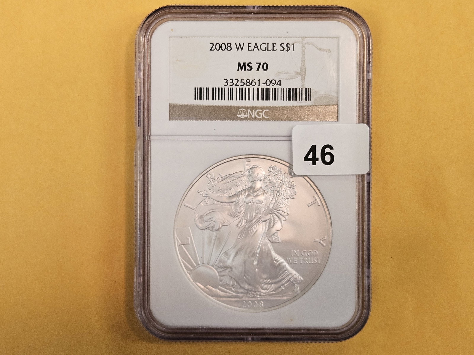 PERFECT! NGC 2008 American Silver Eagle in Mint State 70: Perfect Grade!