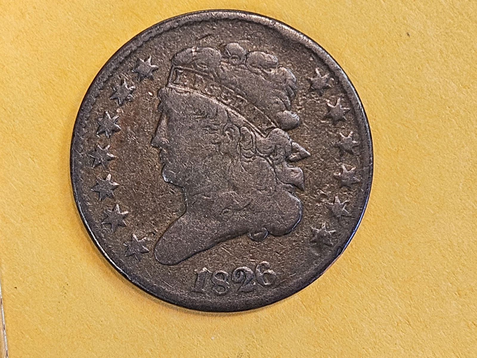 1826 Classic Head Half cent in Fine - 3