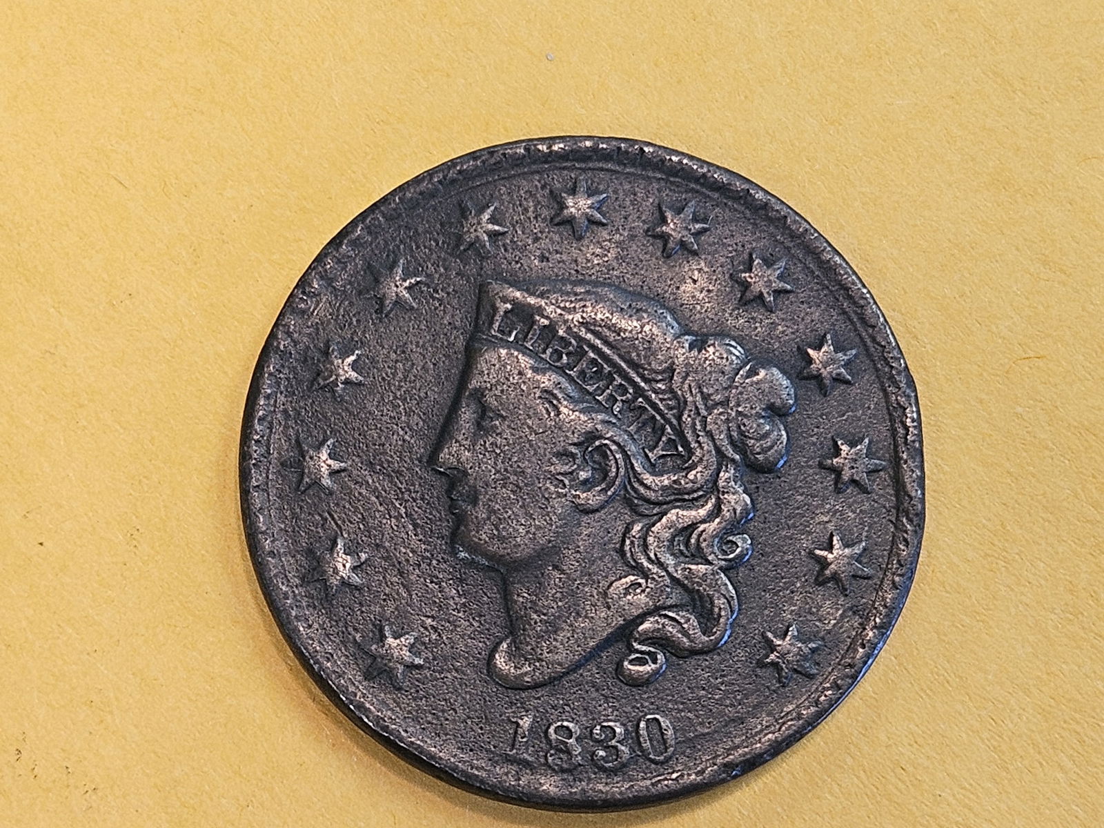 1830 Coronet Head Large Cent in Fine plus (1 of 5)