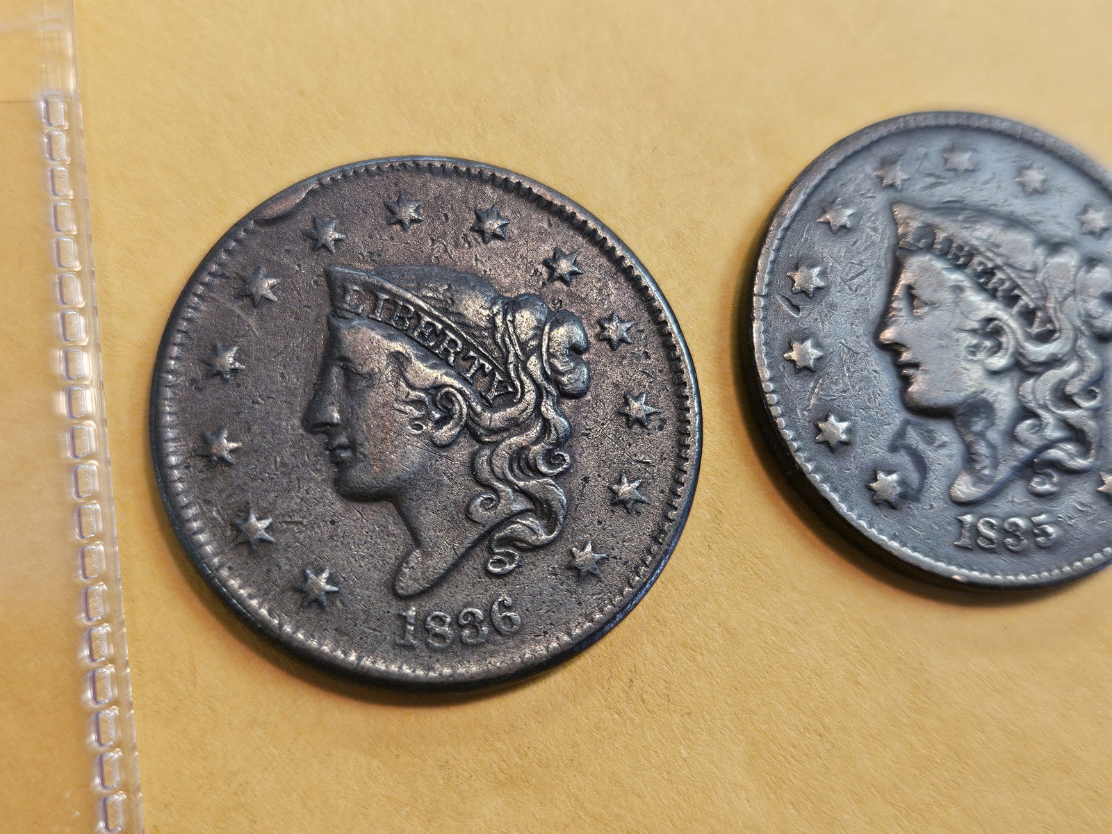 1835 and 1836 Large Cents - 3