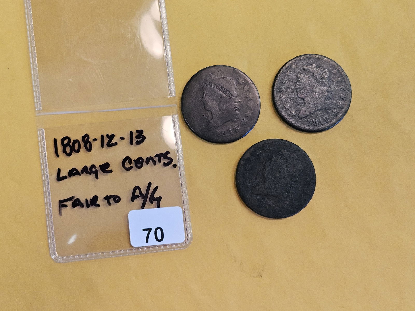 Three early, Classic Head Large cents - 2