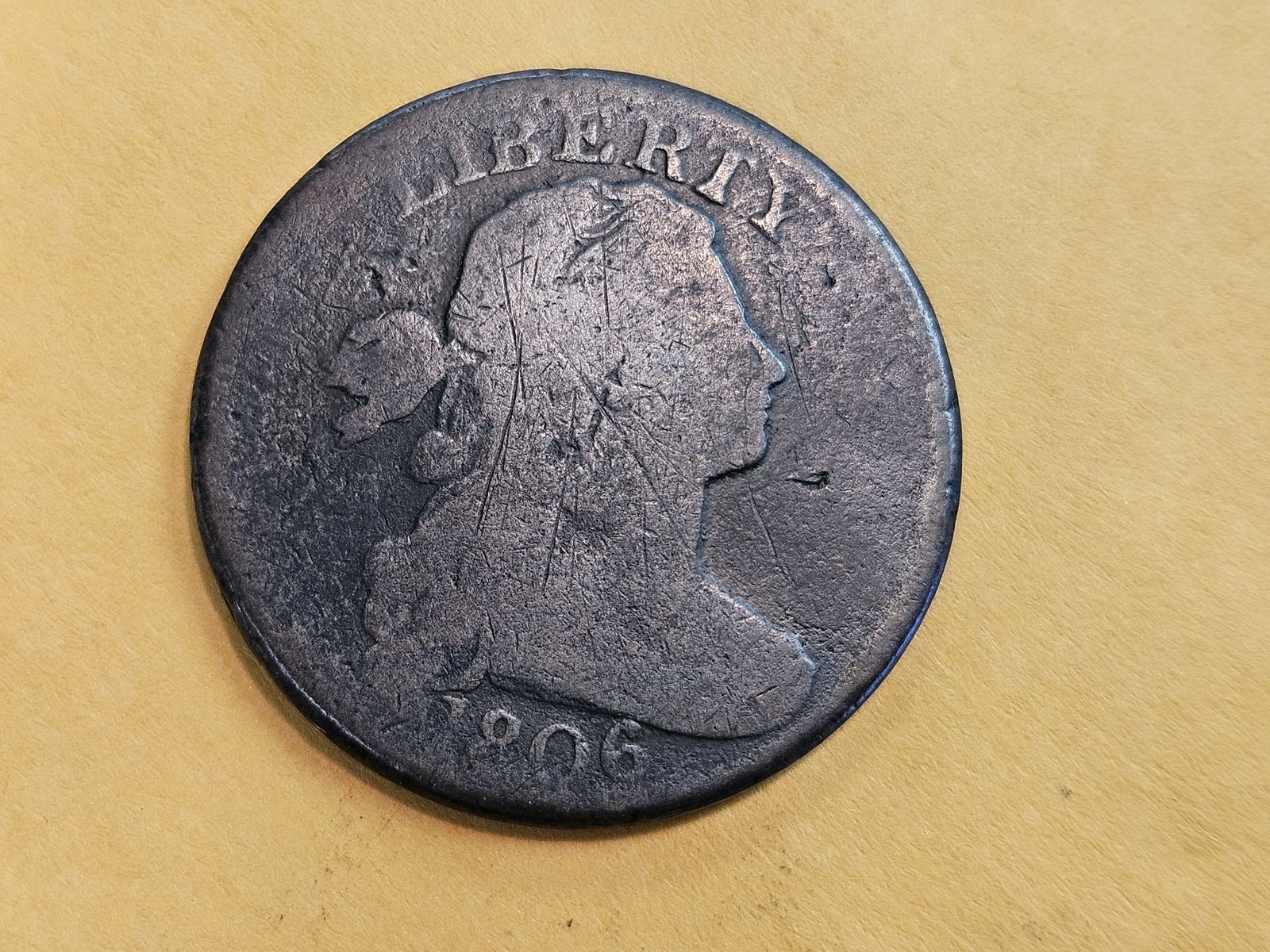 1806 Draped Bust Large Cent (1 of 3)