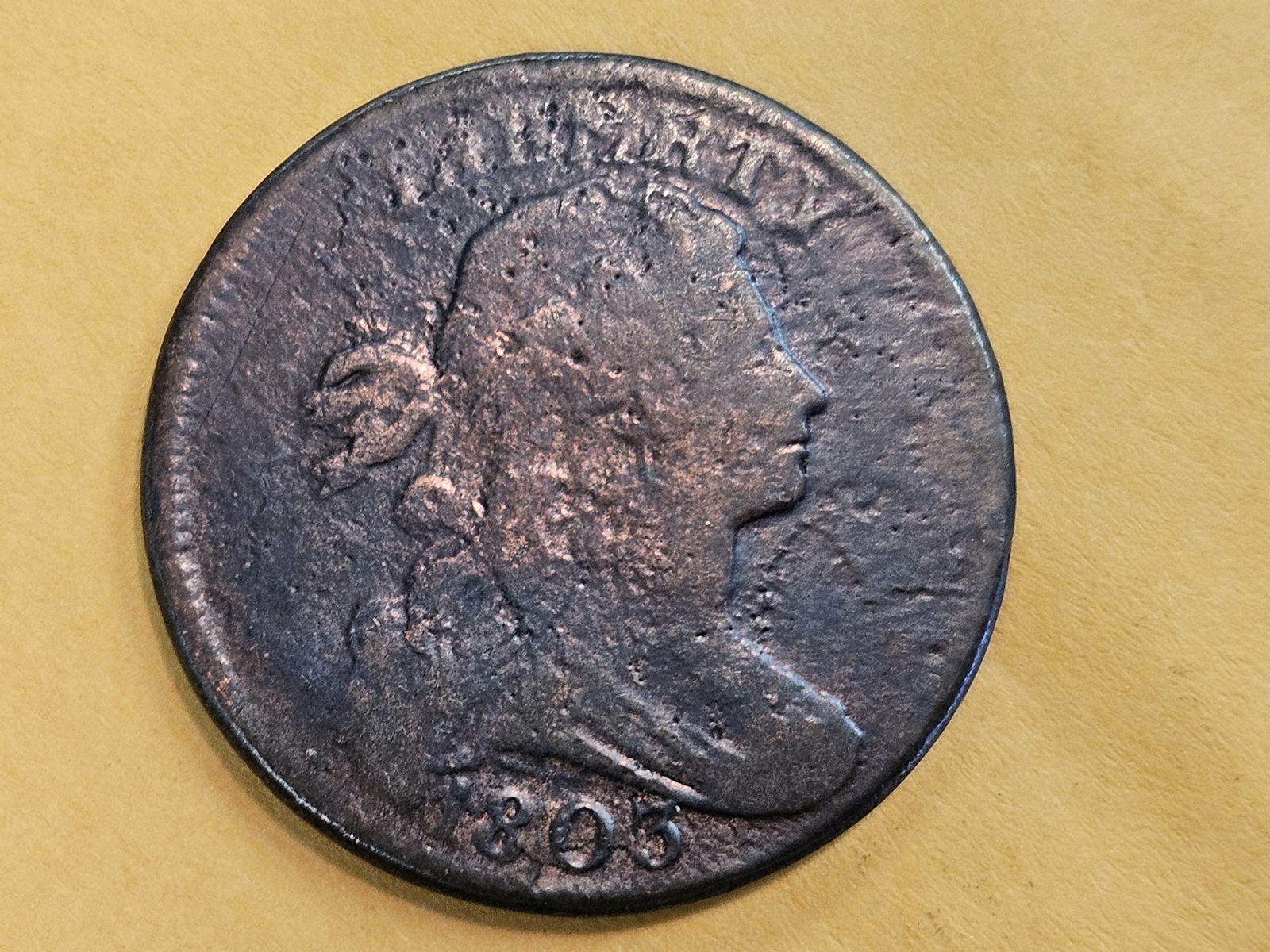 1803 Draped Bust Large Cent - 3