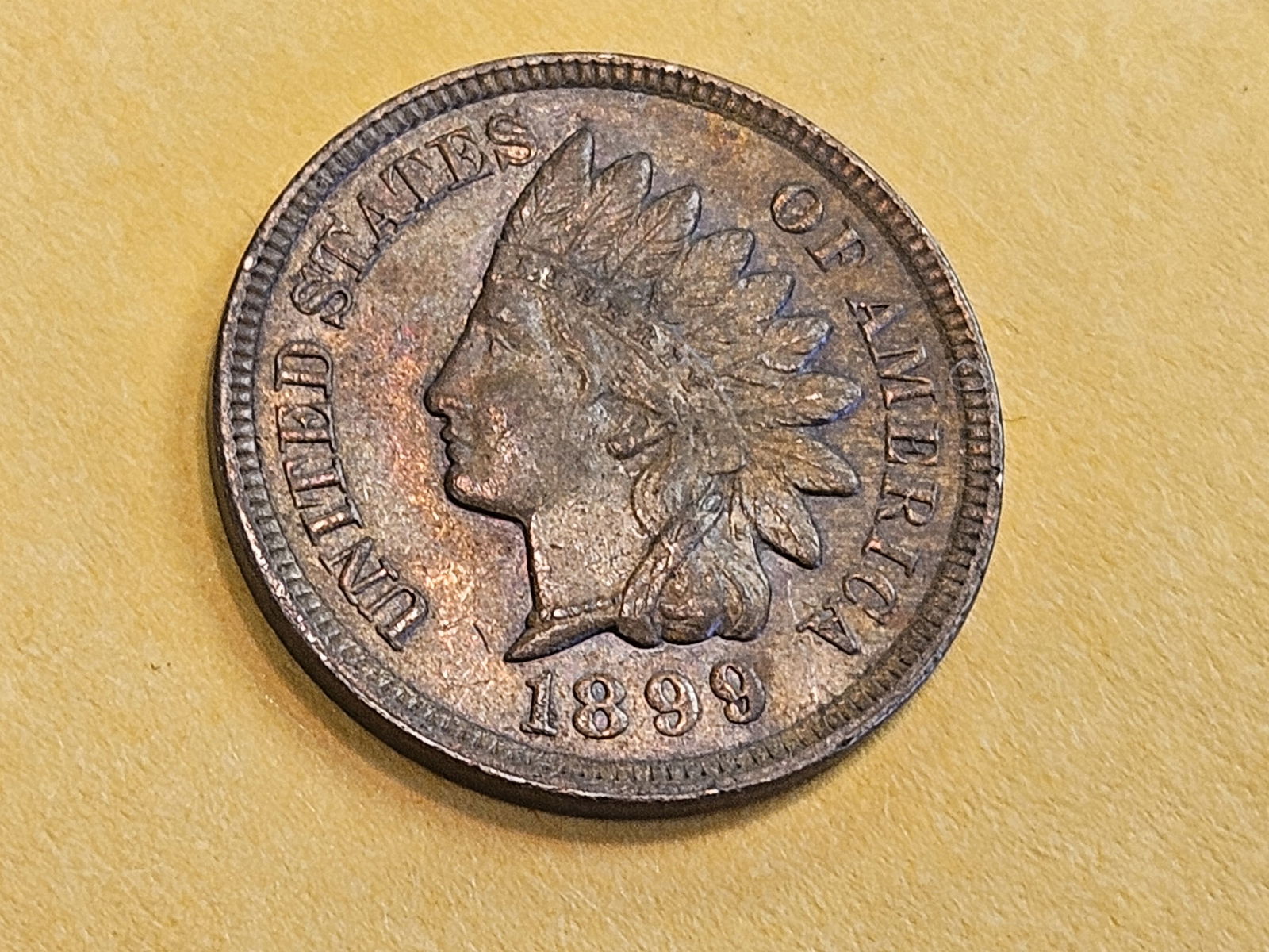 Choice Brown Uncirculated 1899 Indian Cent - 3