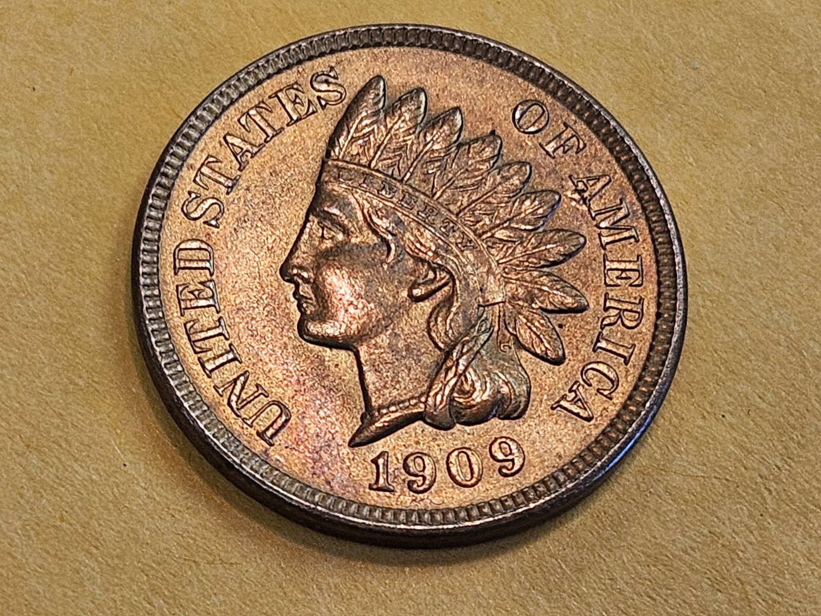 Very Choice Brilliant Uncirculated 1909 Indian Cent - 3